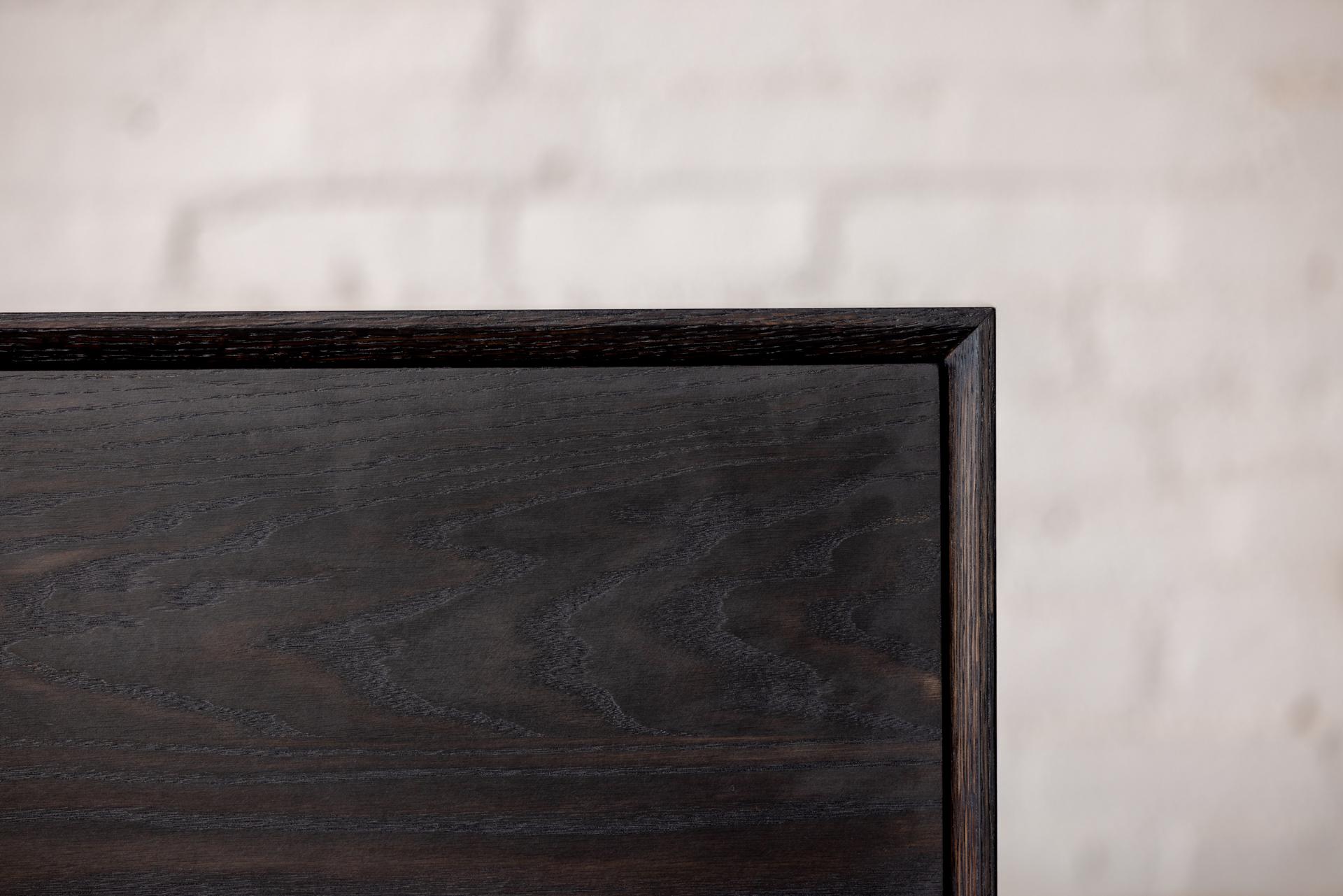 Modern Ben Blackened Credenza in Torched Oak by Autonomous Furniture For Sale