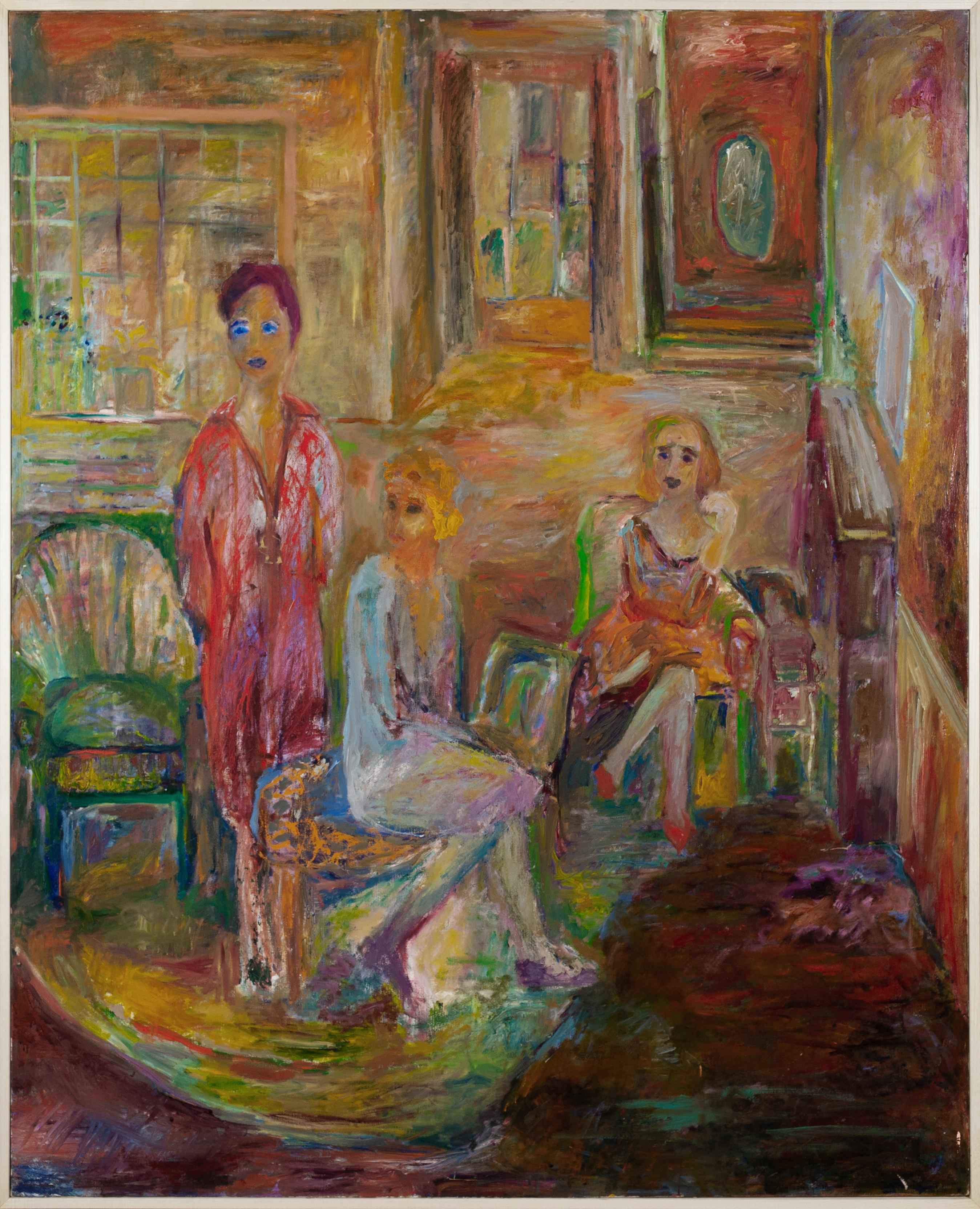 Ben Cameron Figurative Painting - Three Women (Interior)