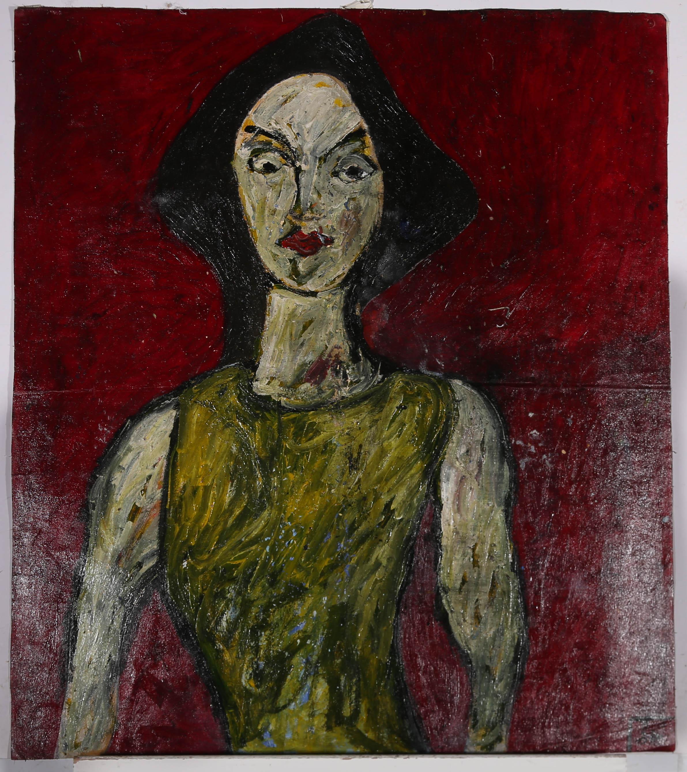 Ben Carrivick - Contemporary Oil, Angry Woman For Sale 1