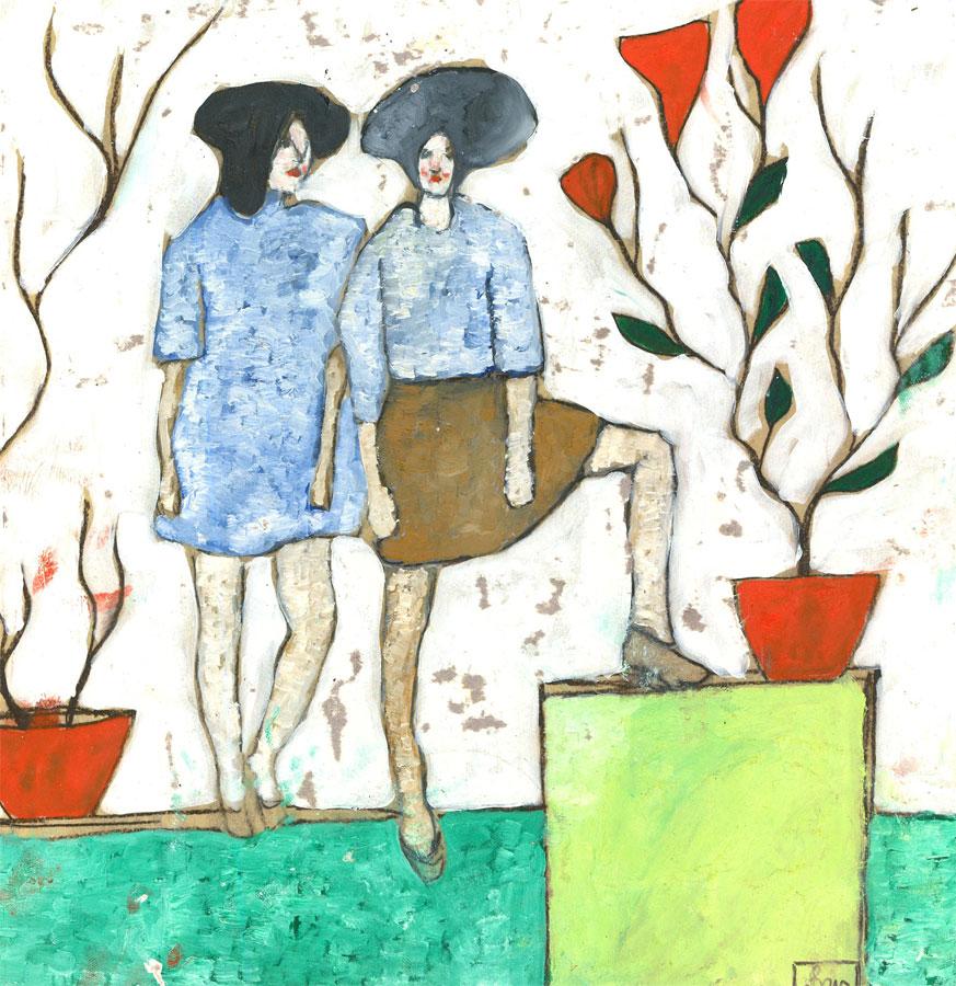 Ben Carrivick - Olio contemporaneo, Il giardino in vendita 2
