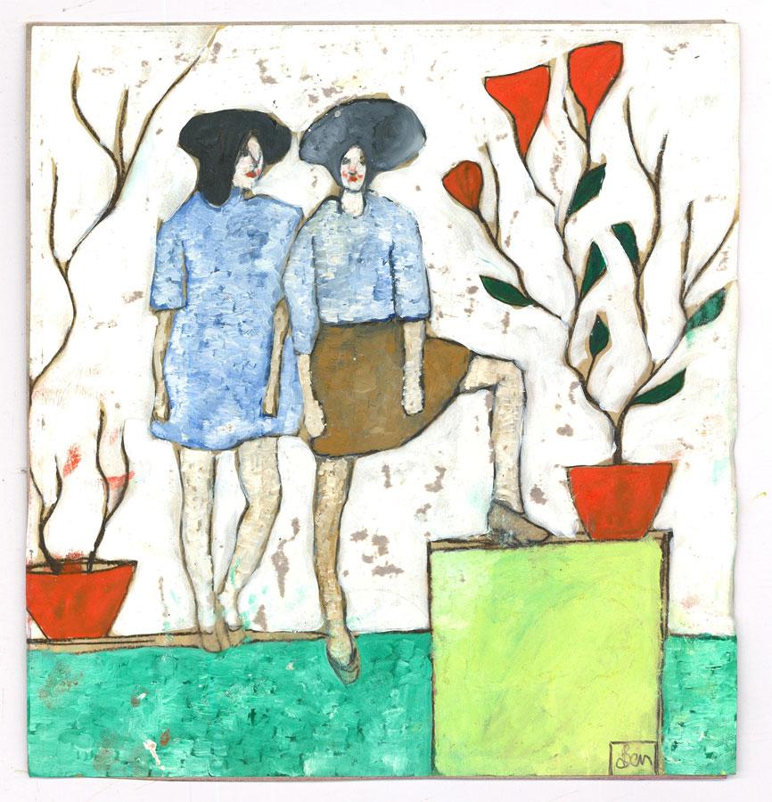 Ben Carrivick - Olio contemporaneo, Il giardino in vendita 3