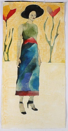 Ben Carrivick - Contemporary Oil, Woman Standing
