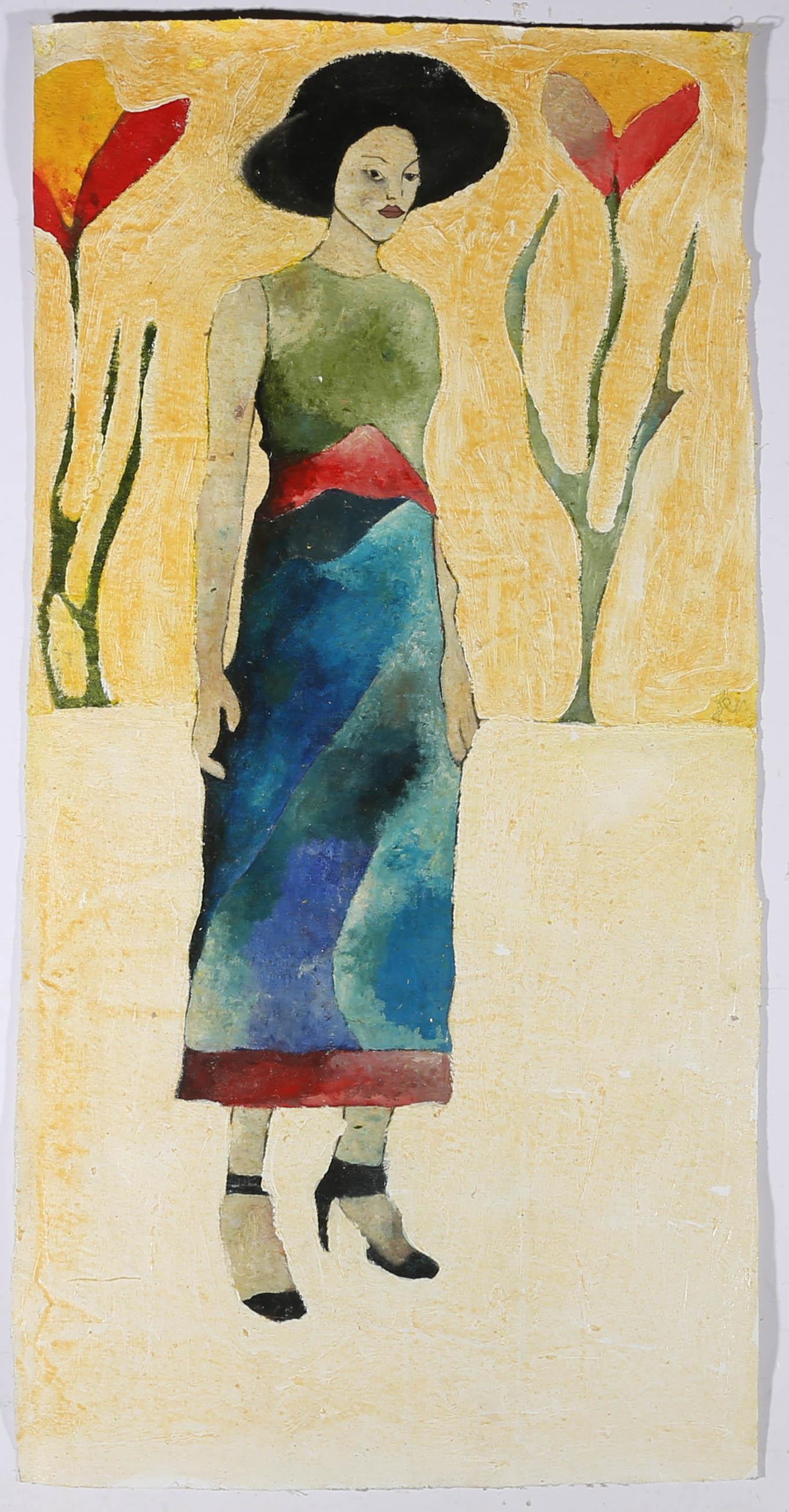 Ben Carrivick - Contemporary Oil, Woman Standing For Sale 2