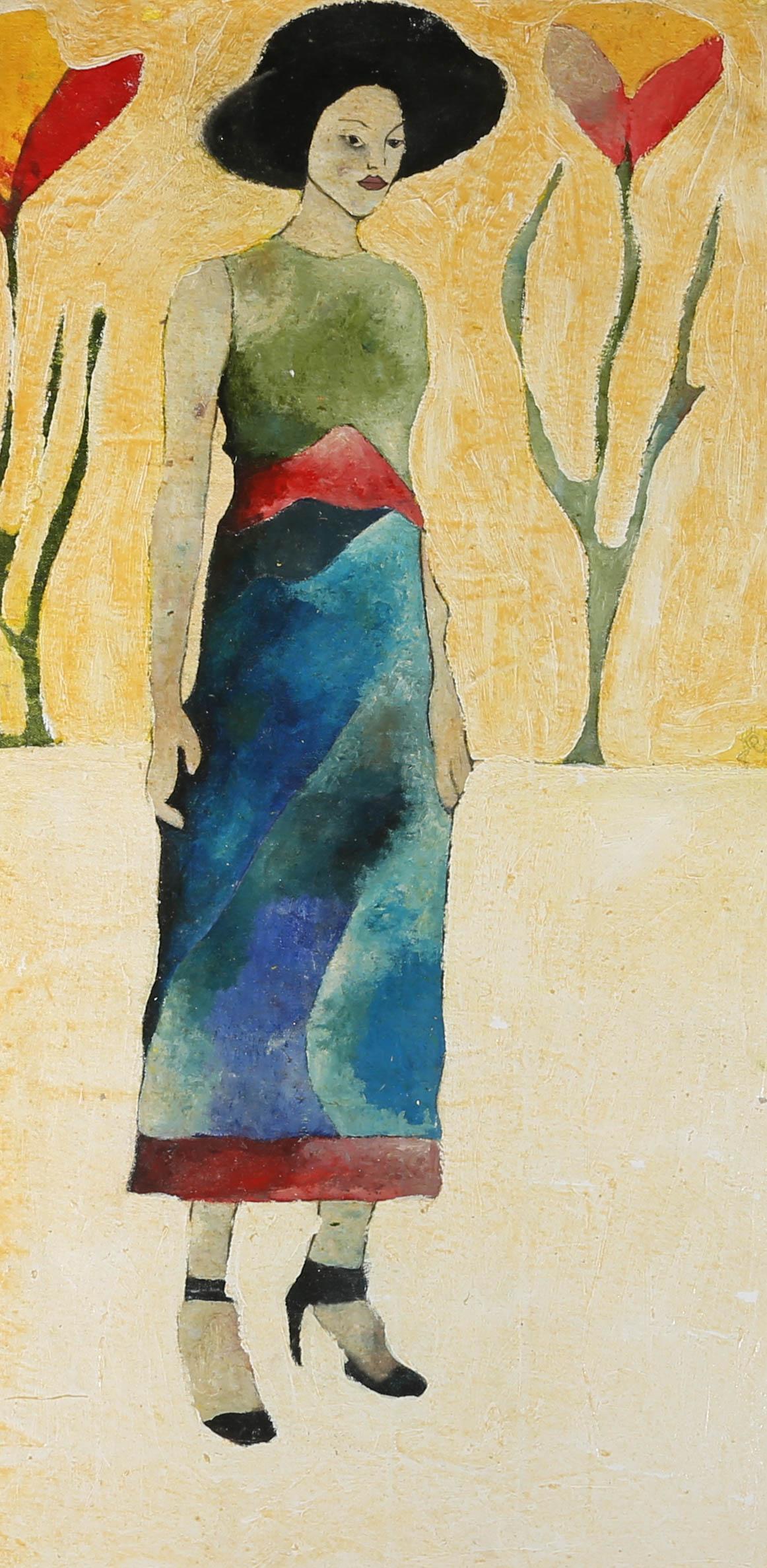 Ben Carrivick - Contemporary Oil, Woman Standing For Sale 3