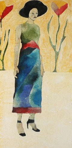 Ben Carrivick - Contemporary Oil, Woman Standing