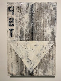 "PST" Pittura astratta a tecnica mista 36" x 24" pollici di Ben Cope