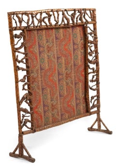 Ben Davis Rustic Andirondack Style Twig Fire Screen