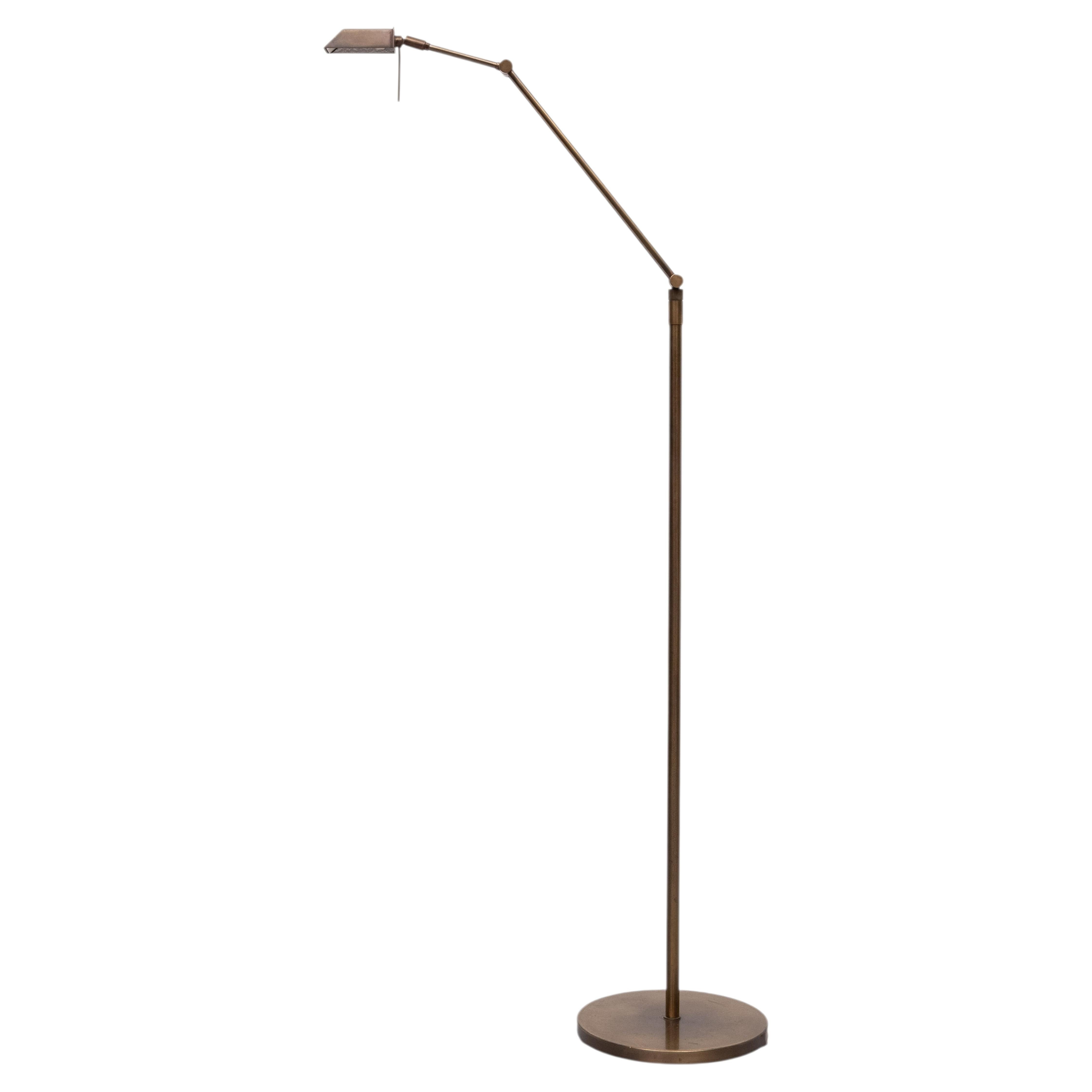 Ben Demmers lampadaire halogène réglable en bronze 1980