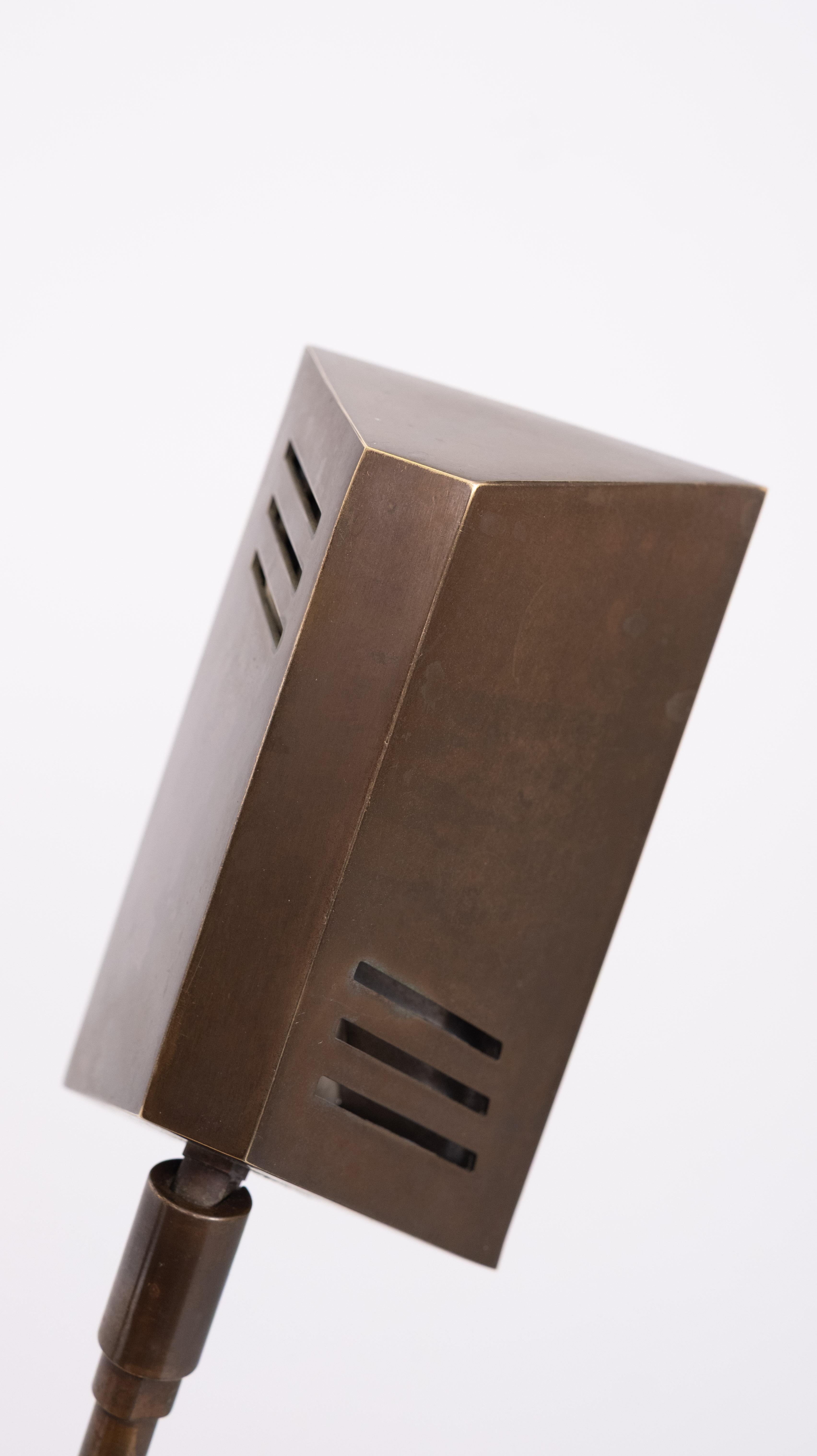 Ben Demmers Lámpara de pie halógena de bronce años 80 Moderno de mediados de siglo en venta