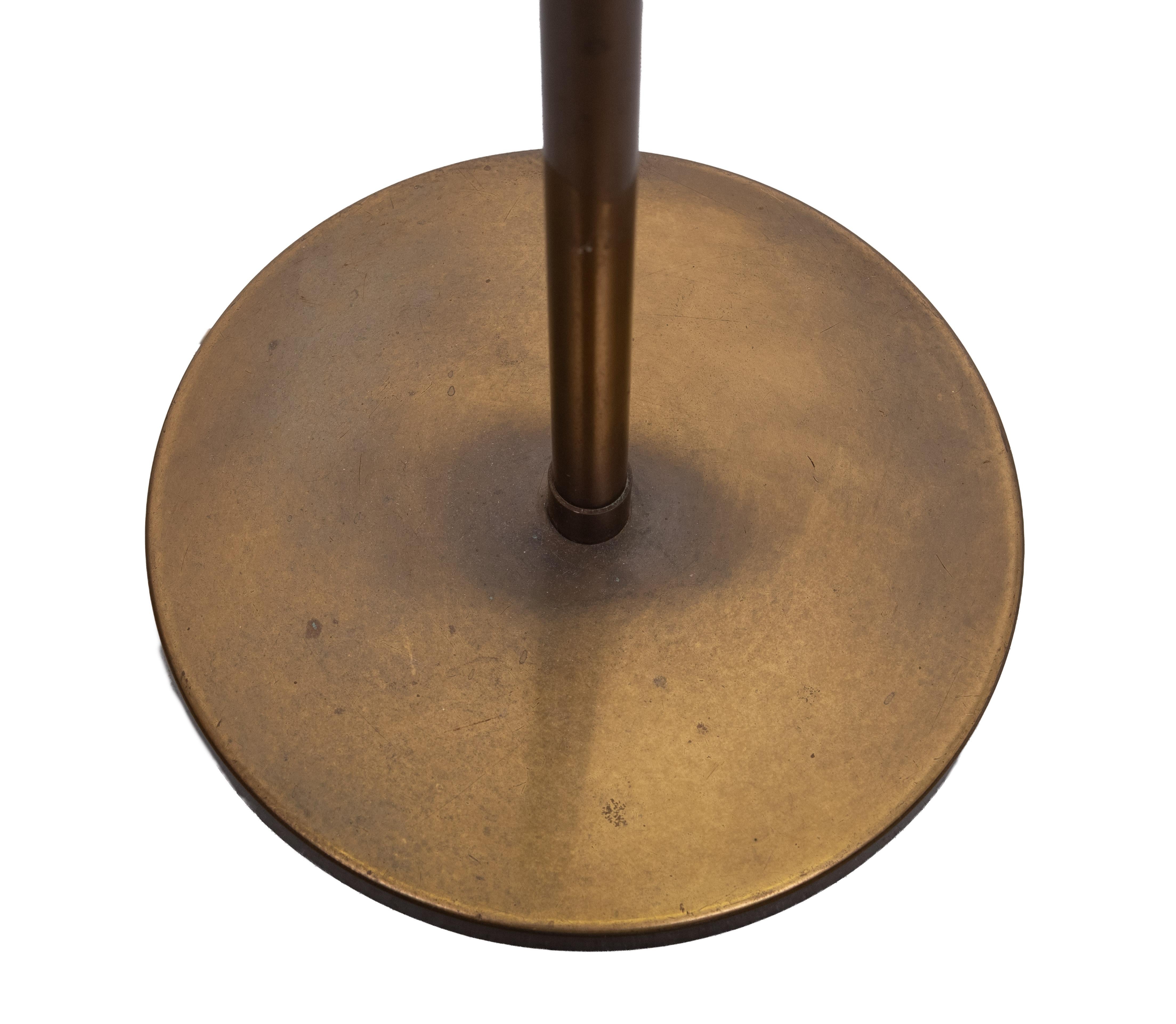 Ben Demmers Lámpara de pie halógena de bronce años 80 Holandés en venta