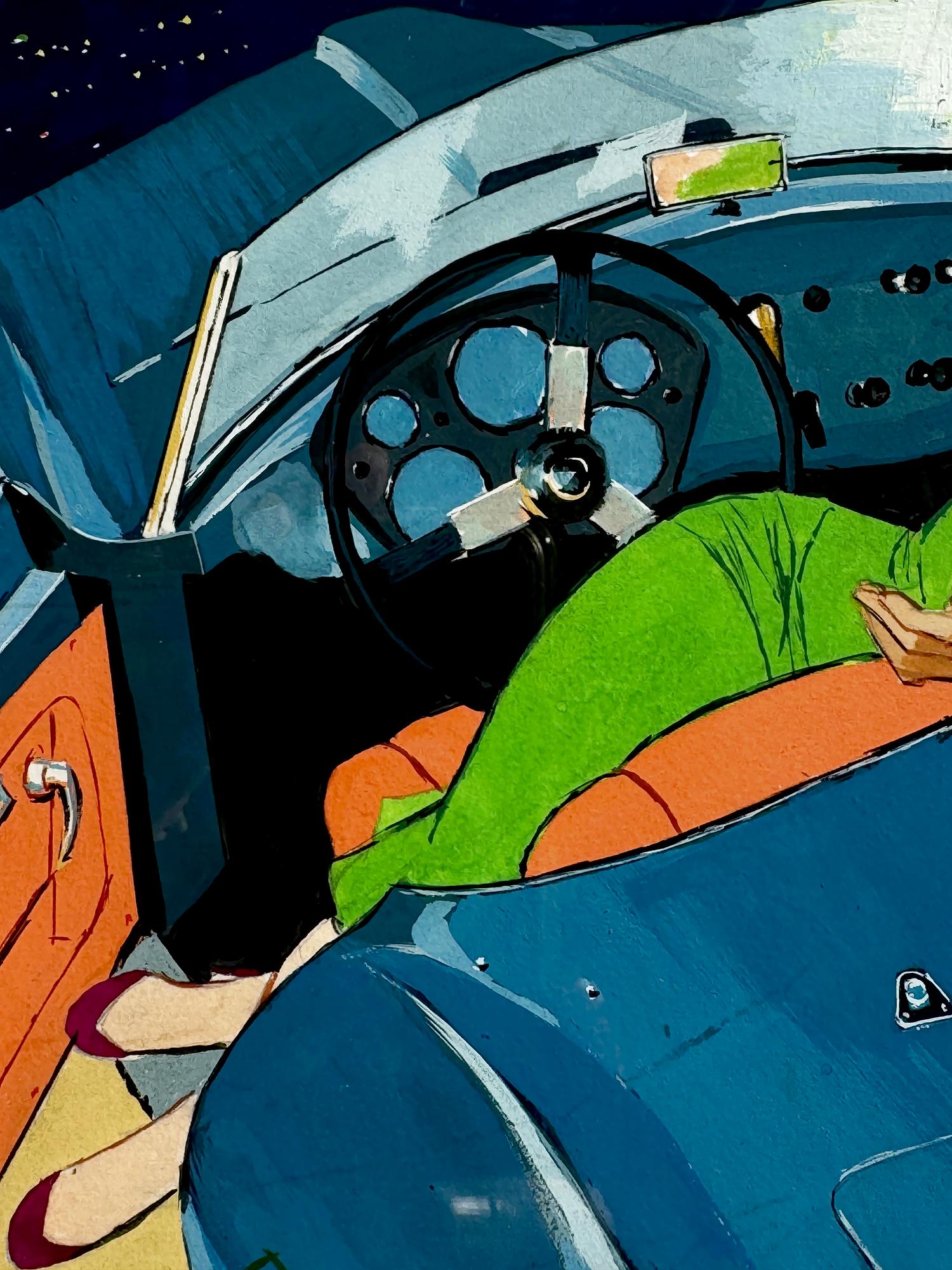 Die Pointe vieler dieser Cartoons aus den 1950er Jahren verblasst, aber die Bilder halten sich mehr als gut - sie glänzen. 
Der schlichte, grafische Malstil mit flachen, großflächigen Farbflächen zeigt, dass Ben Denison zusammen mit einigen anderen