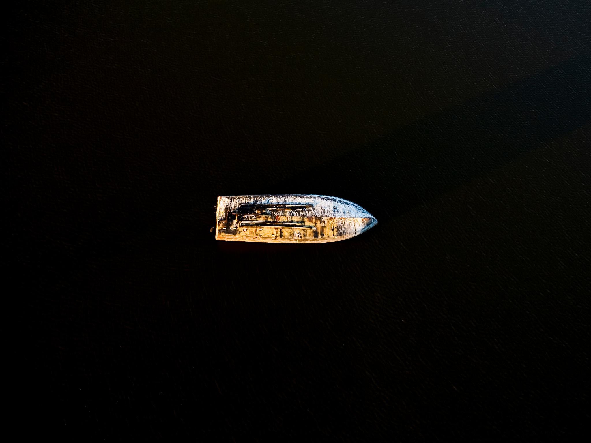 Ben Depp Color Photograph - Capsized Boat