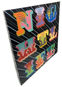 Nachtleben aus Gusseisen (großes Originalgemälde)