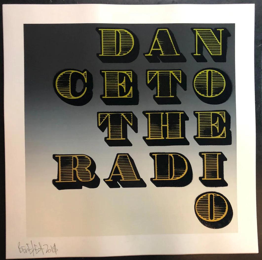 Ben Eine Abstract Painting - Dance To The Radio Disco (Dark)