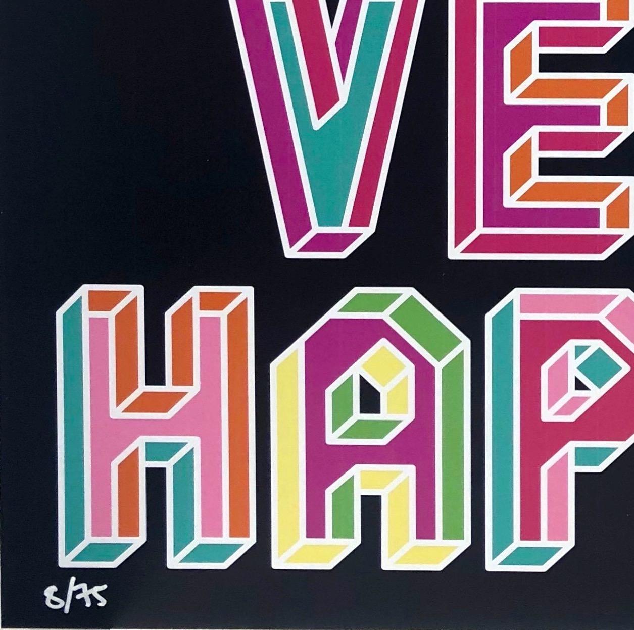 I'm So Happy - Street Art Print by Ben Eine