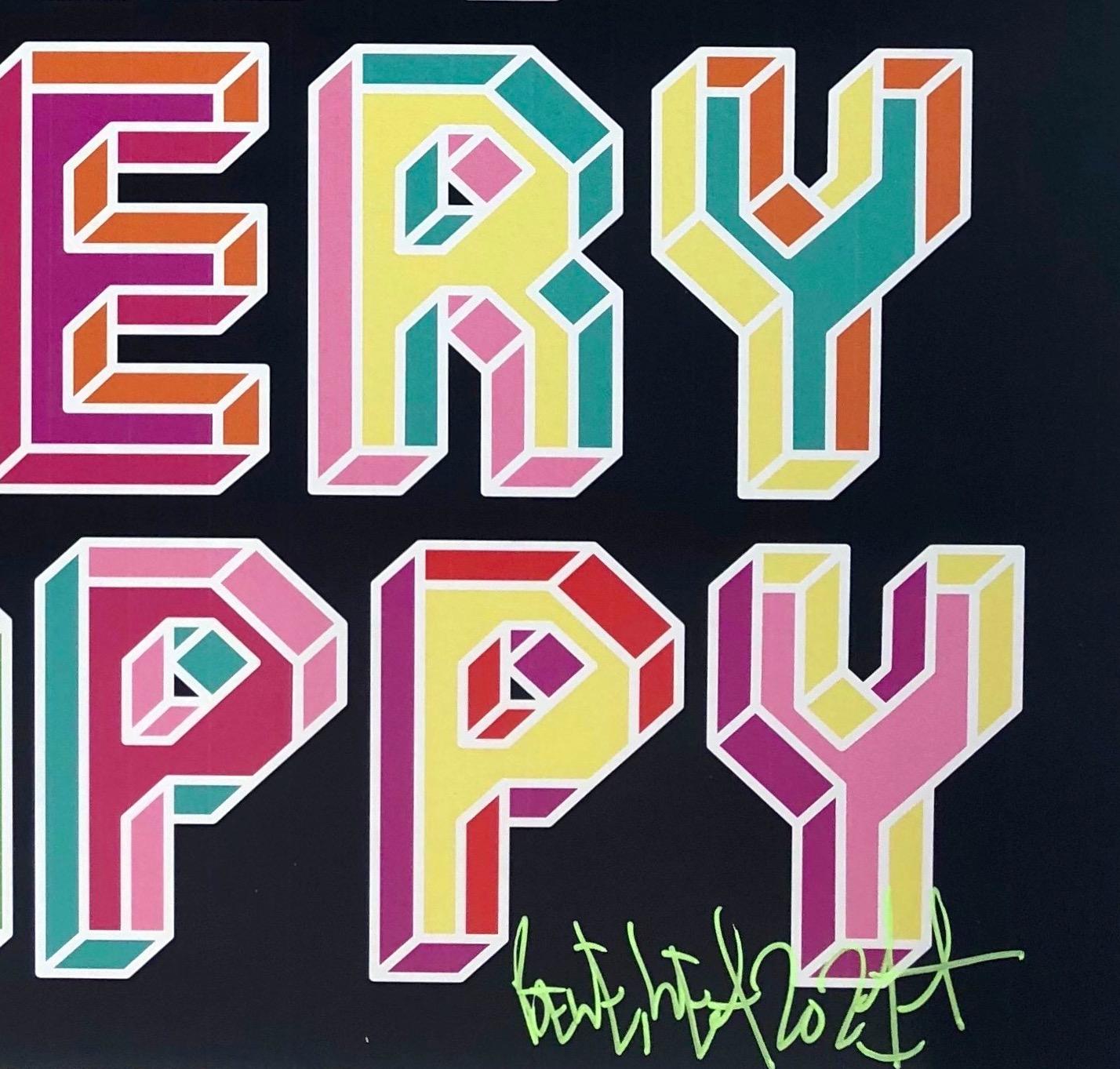 Paste-up print mounted on aluminium.
Hand-Signed by the artist, lower right on recto
70 x 50 cm
Edition of 75

Ben Eine is a British street artist and typographer known for his distinctive use of bold, colorful letters and typography in his