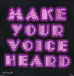 Verschaffen Sie Ihrer Stimme Gehör (Lila)