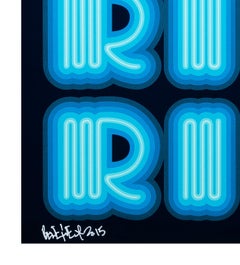 RIOT Screen Print by Ben Eine, Hand Signed AP 1/5, 33.5 x 29 Inches