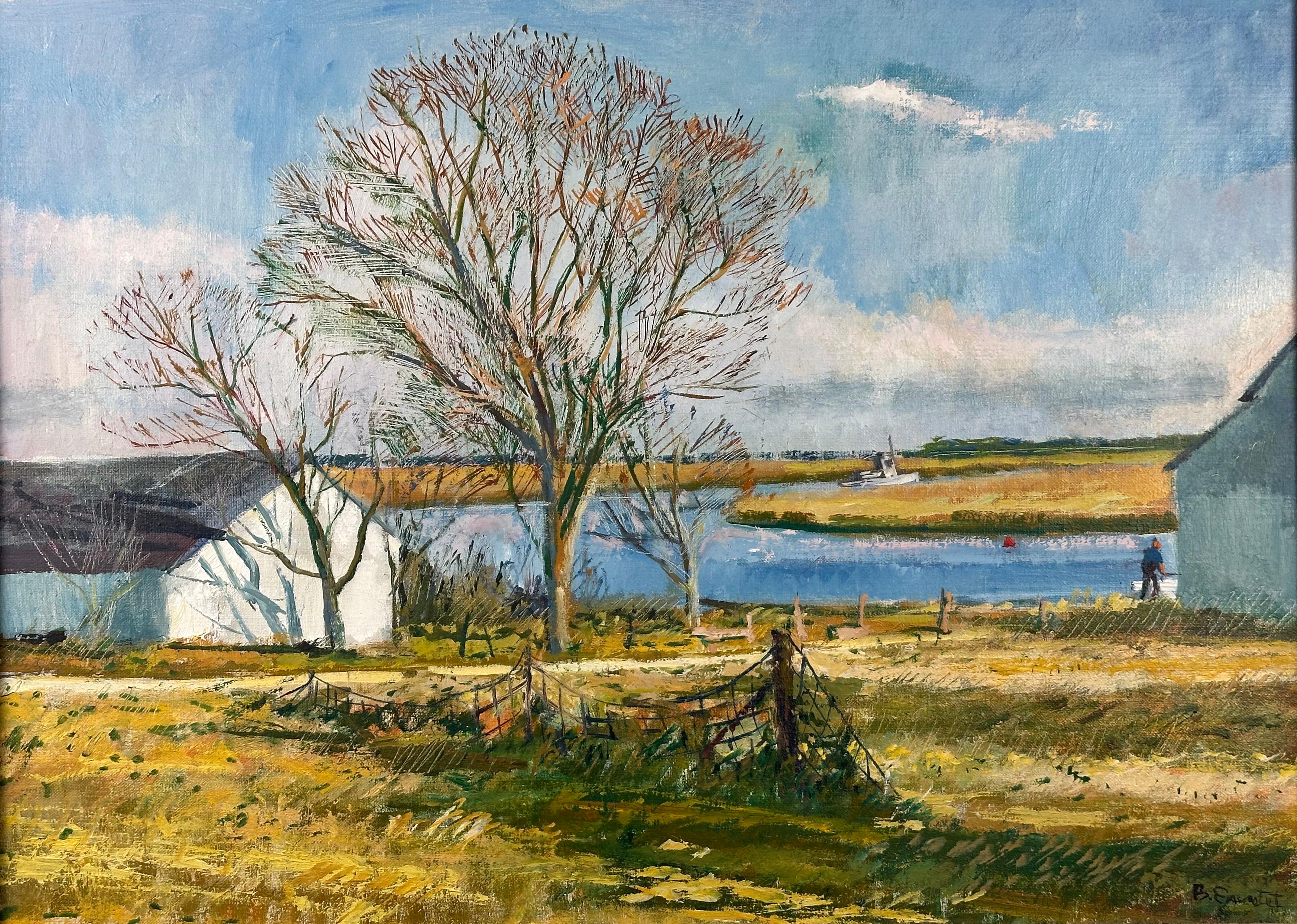 Ben Eisenstat Landscape Painting - Landscape View of Cohansey River, Greenwich NJ