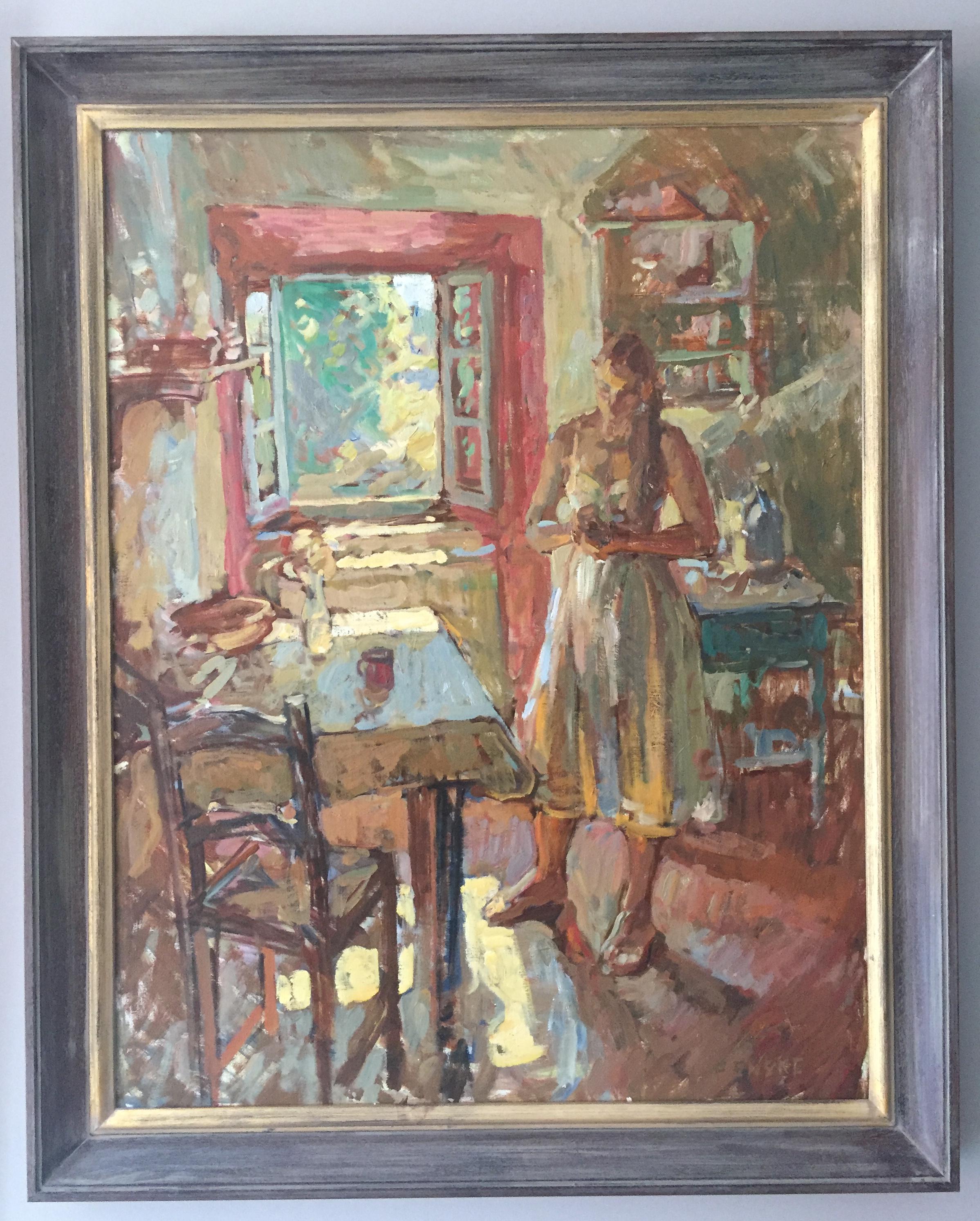 Afternoon in the Kitchen - Painting by Ben Fenske