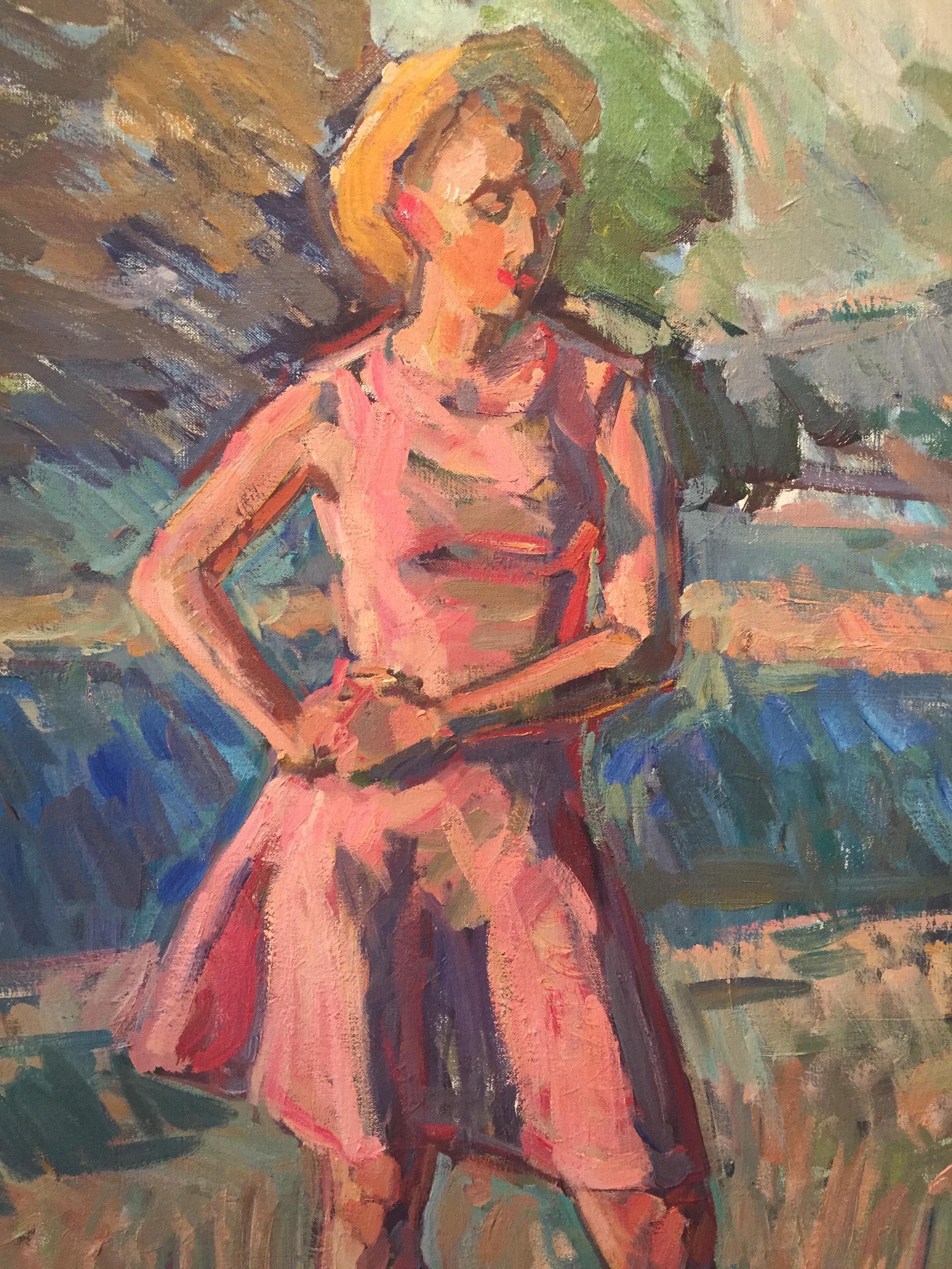 Hanna Sketch - American Impressionist Painting by Ben Fenske