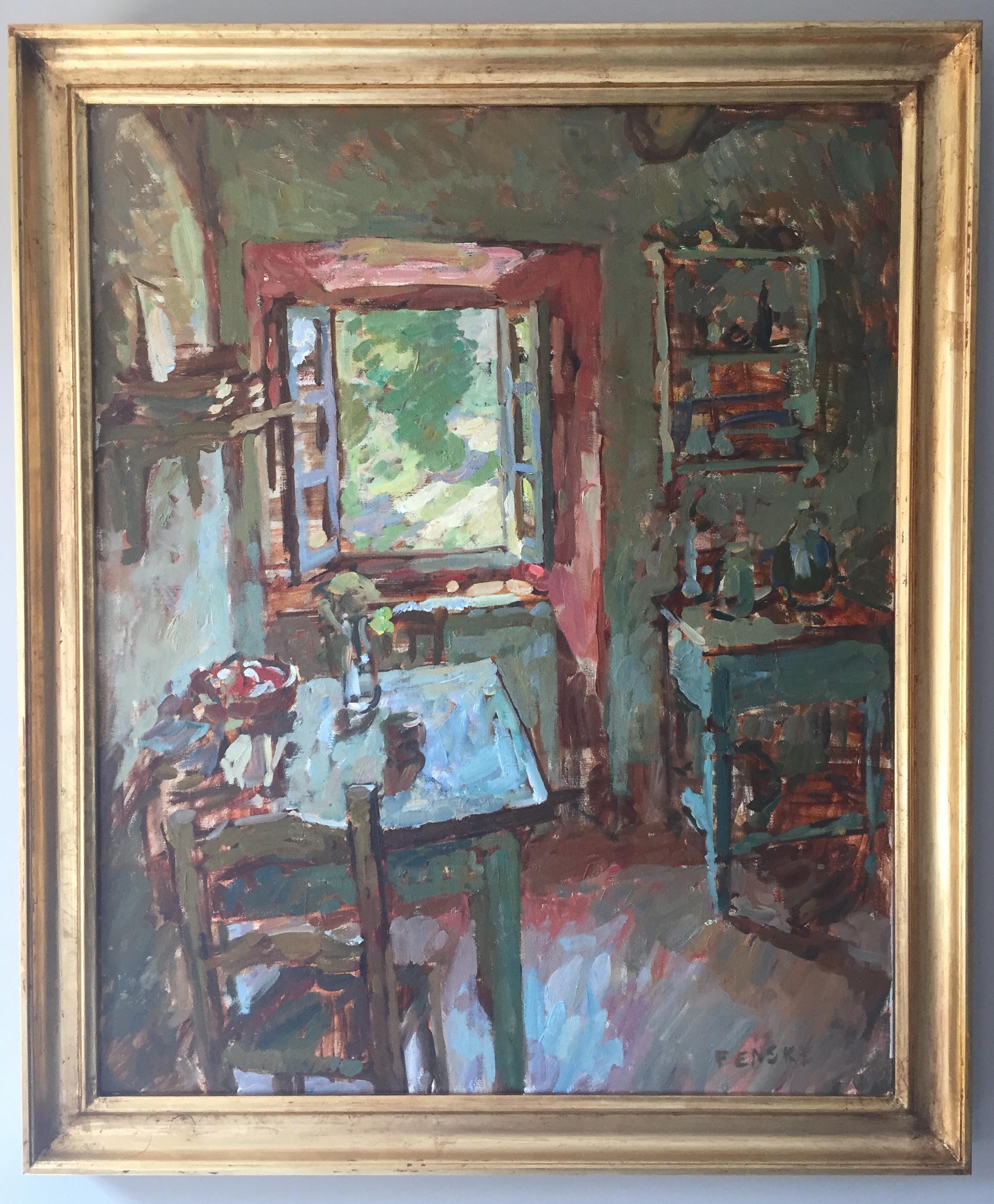 Kitchen Interior - Painting by Ben Fenske