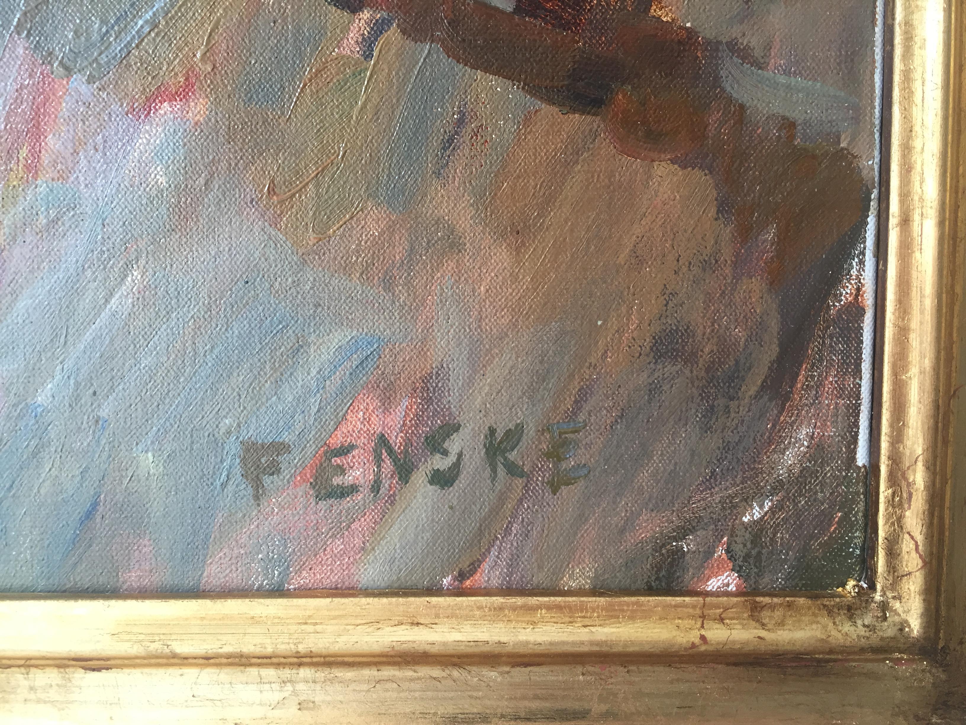 Kitchen Interior - Impressionist Painting by Ben Fenske