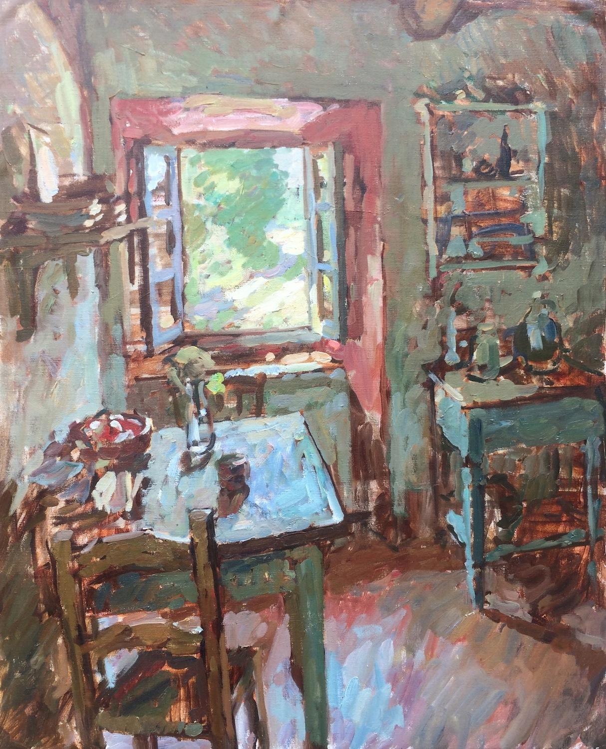 Ben Fenske Figurative Painting - Kitchen Interior