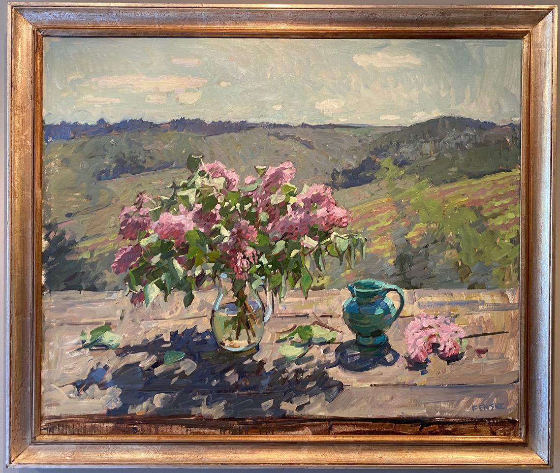 Lilacs and Vines - Painting by Ben Fenske