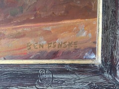 "Lilacs, Pecorino, Wine" contemporary impressionist earthy tone still life