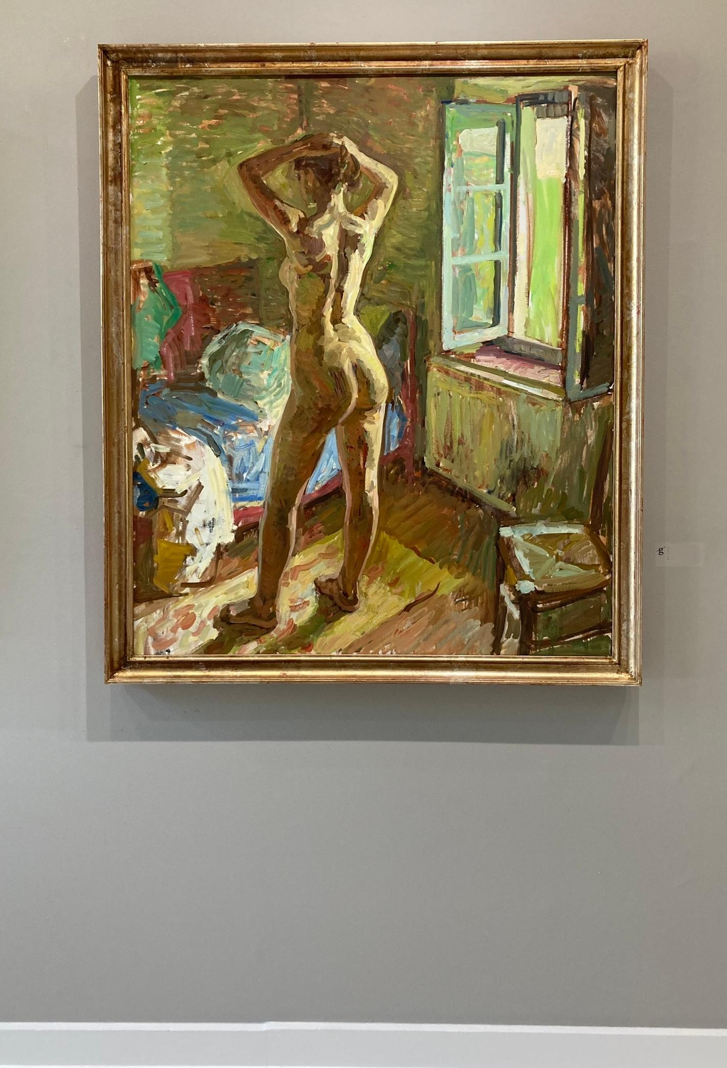 Nude, Window - Painting by Ben Fenske