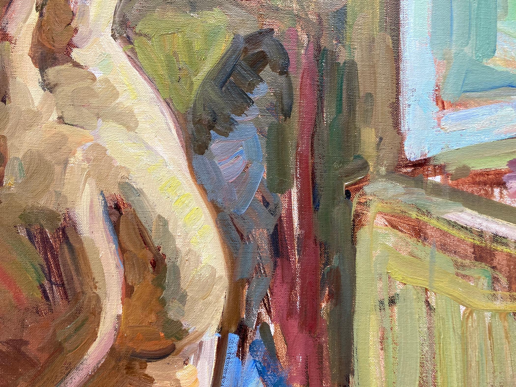 Nude, Window - Impressionist Painting by Ben Fenske