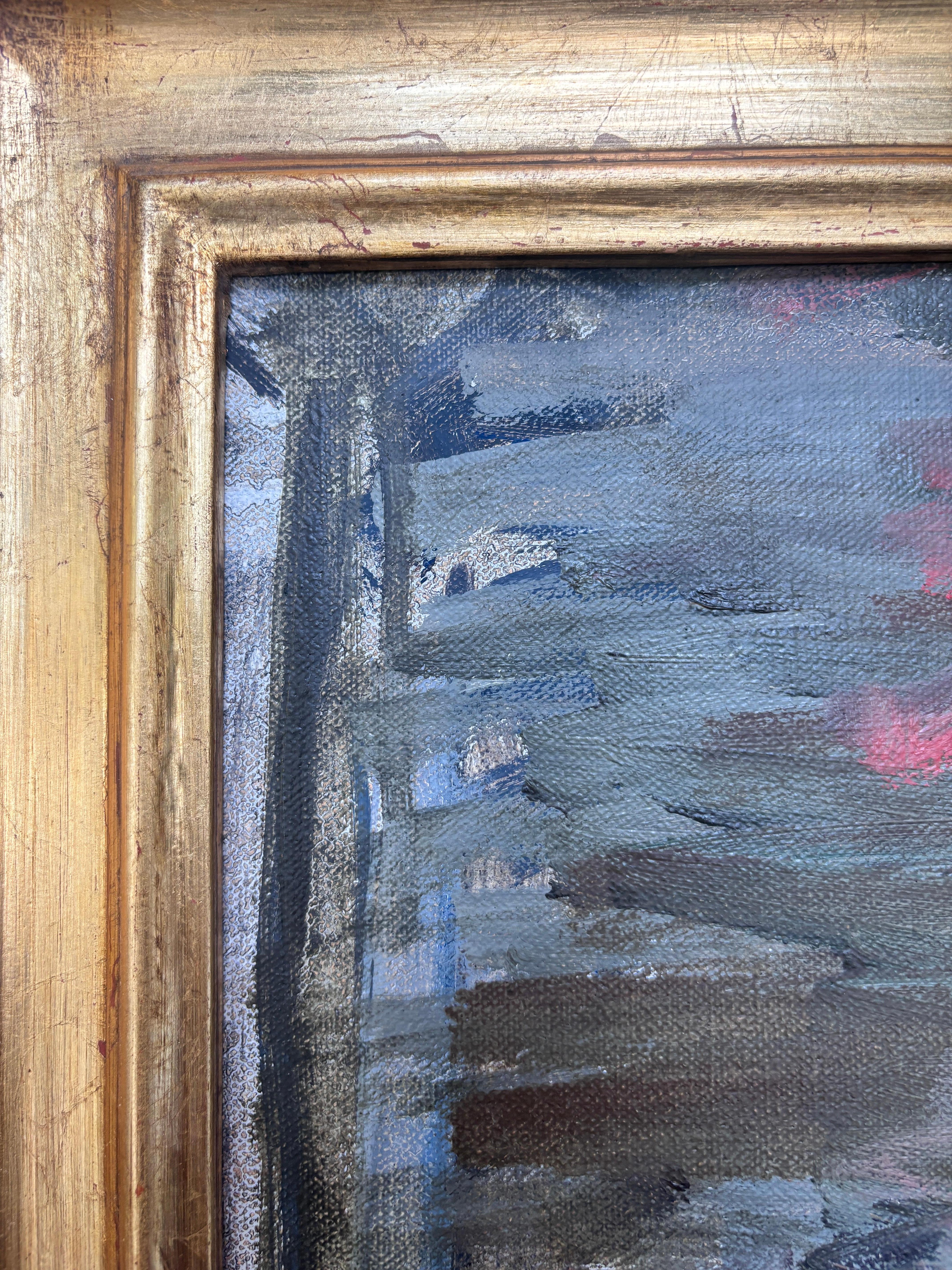 “Self Portrait” oil painting,  contemporary impressionist, Ben Fenske, framed For Sale 8