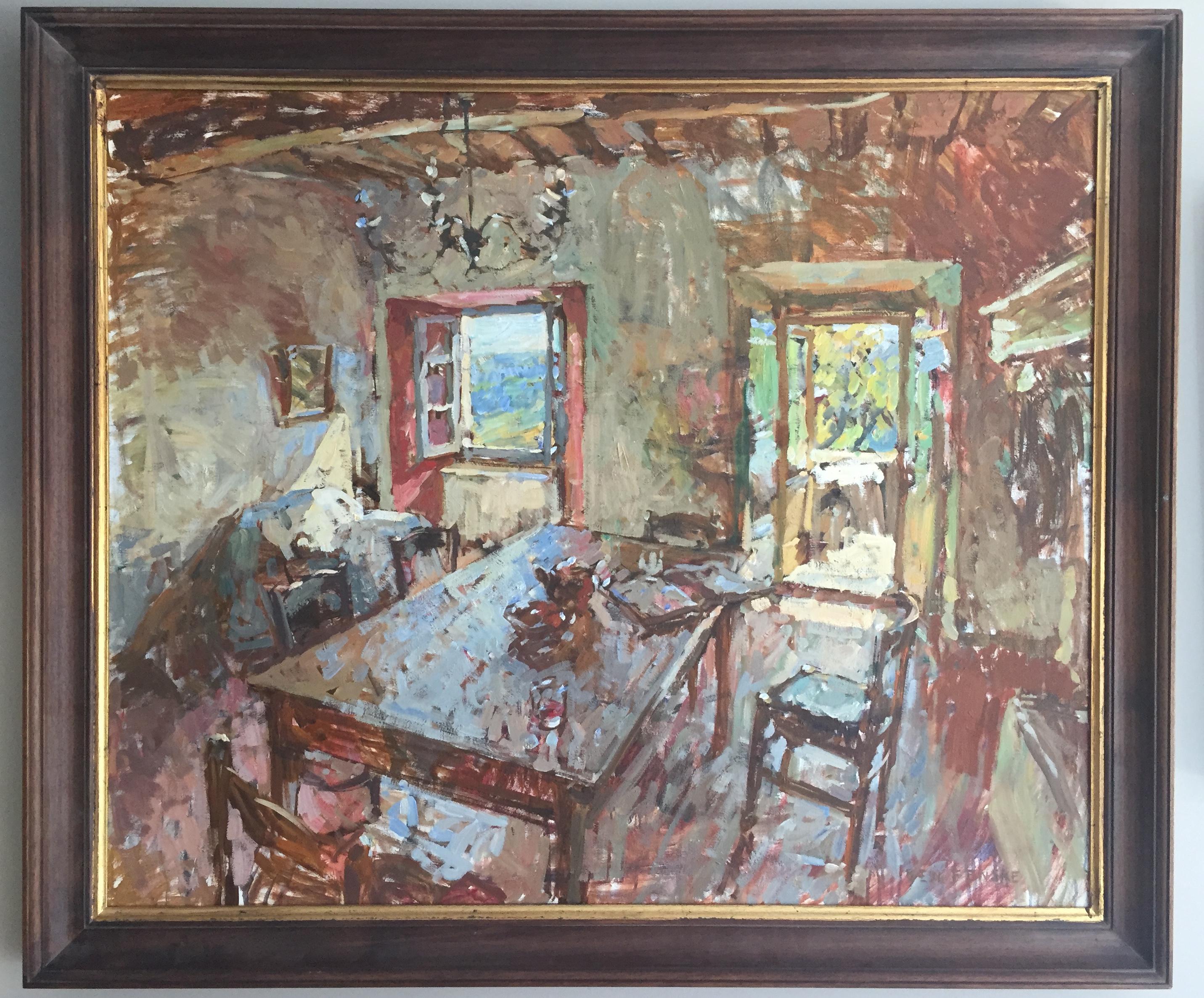 Sunlit Interior - Painting by Ben Fenske