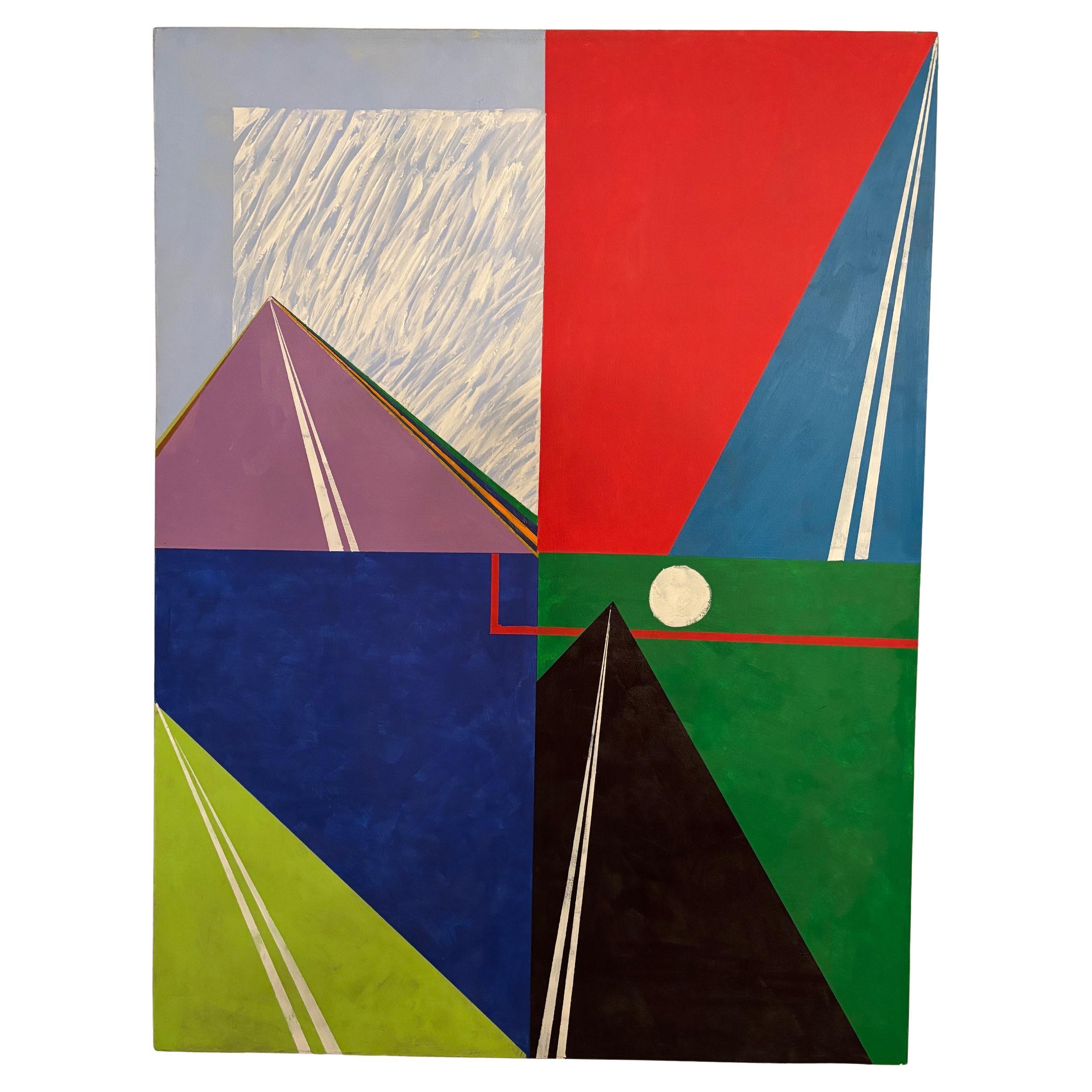 "Ben Franklin Bridge" Painting by Charles Domsky