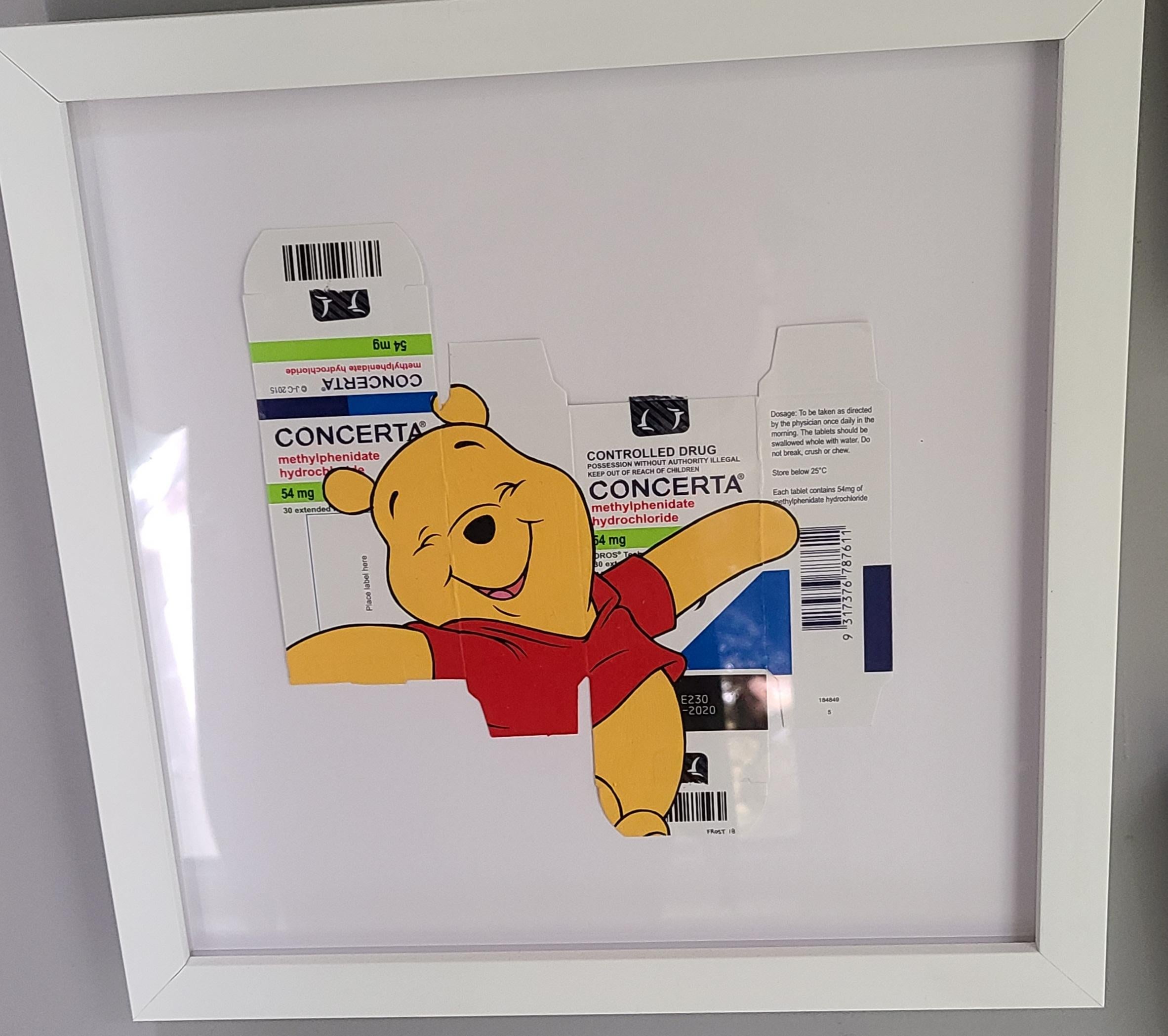 Pooh On Concerta - Mixed Media Art by Ben Frost