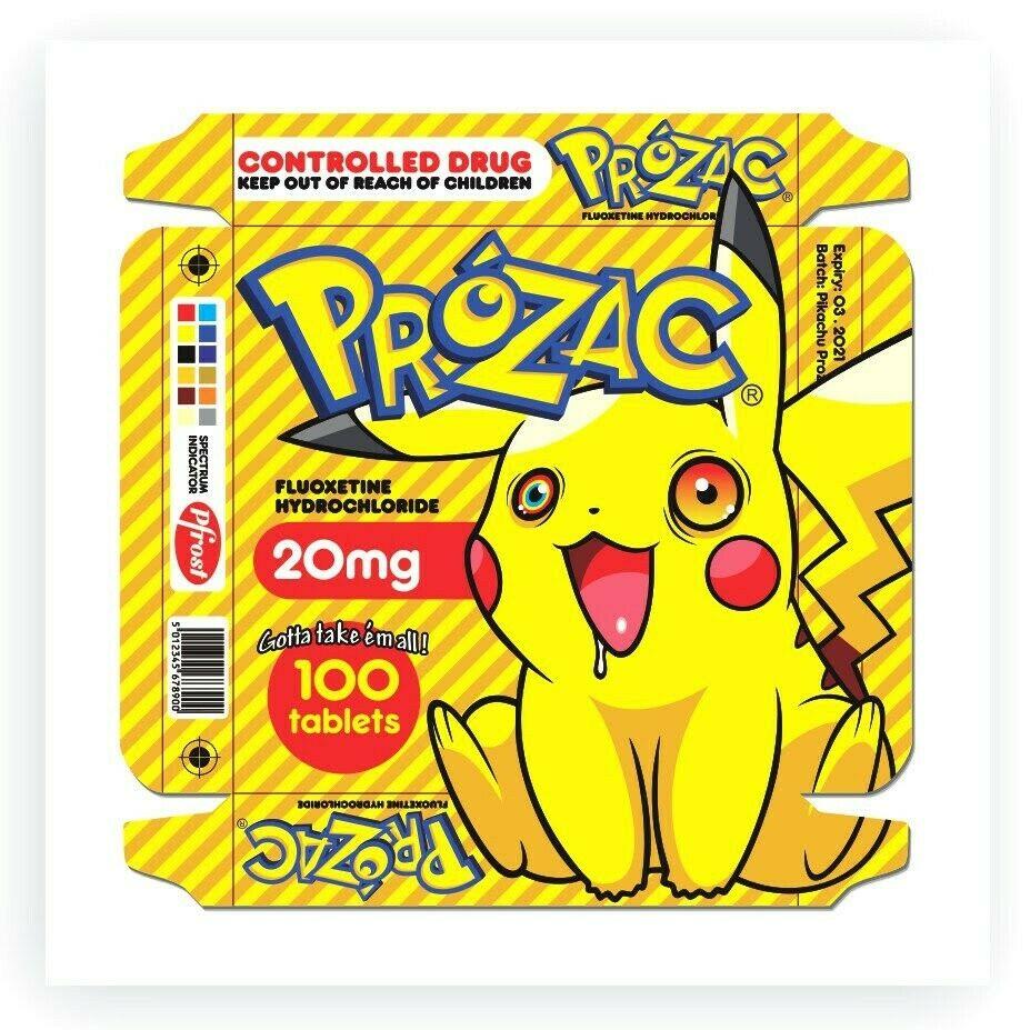 Ben Frost "Gotta Take Em All" Print Edition Pikachu Cartoon Anime Pokeman 