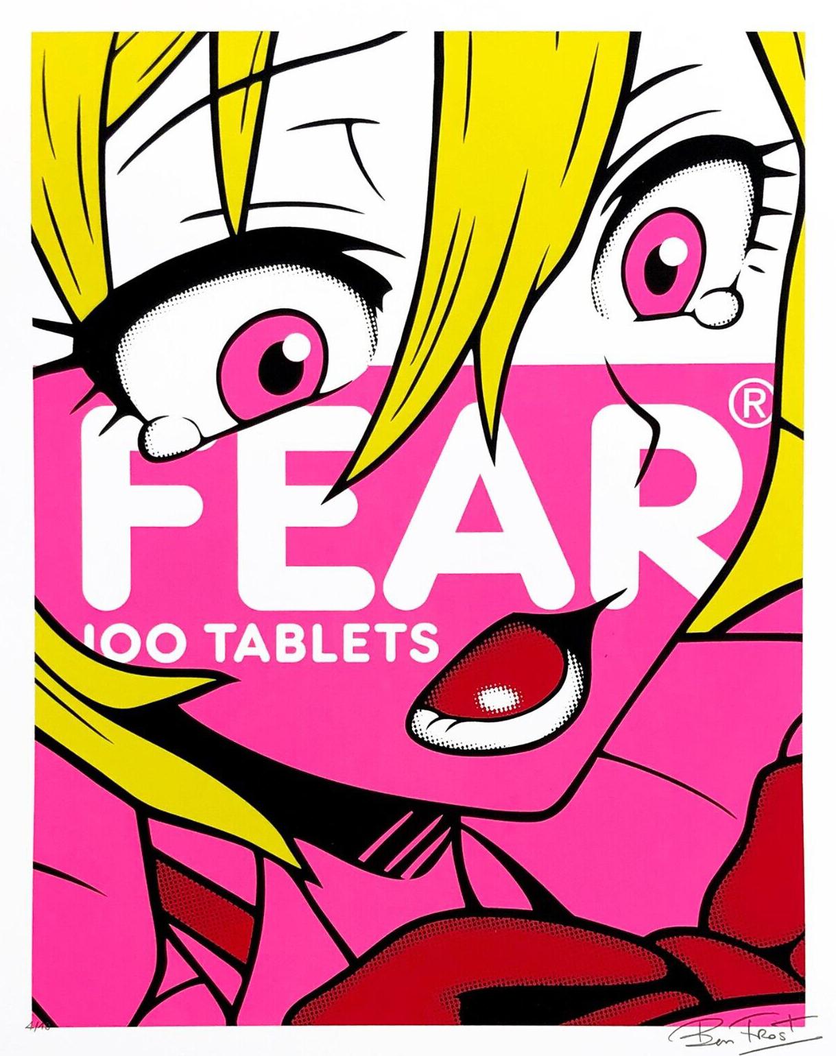 FEAR (PINK) - Print by Ben Frost