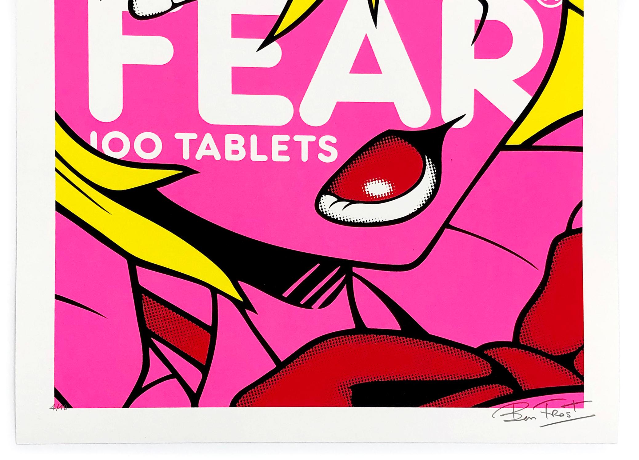 FEAR (PINK) - Contemporary Print by Ben Frost