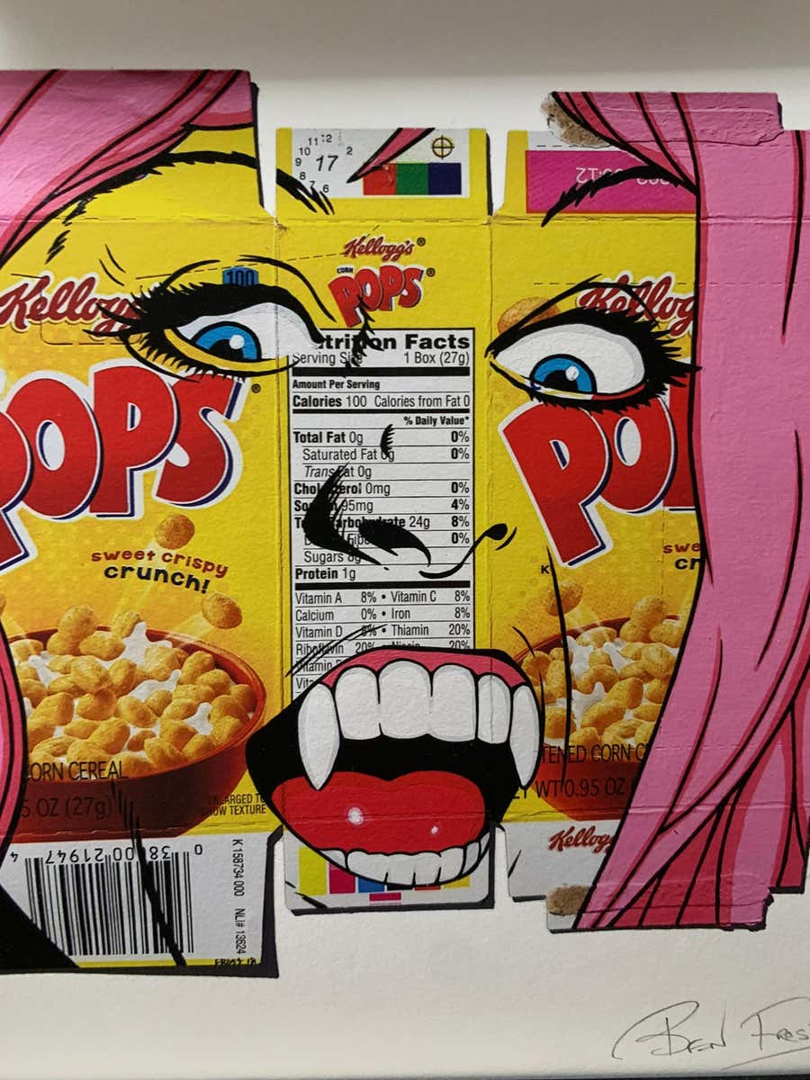 Popsacrifice Kelloggs Cereal Pops Signed and Numbered Giclée Print Ben Frost