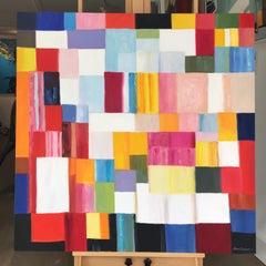 Color Field Painting. Title - Color Dance