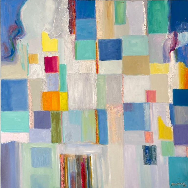Ben Georgia - Color Field Painting. Title - Movement In Blue For Sale At  1Stdibs Ben Georgia - Color Field Painting. Title - Movement In Blue For Sale At  1Stdibs