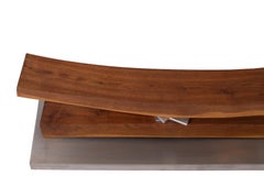 Ben Goo Walnut Steel Sculpture