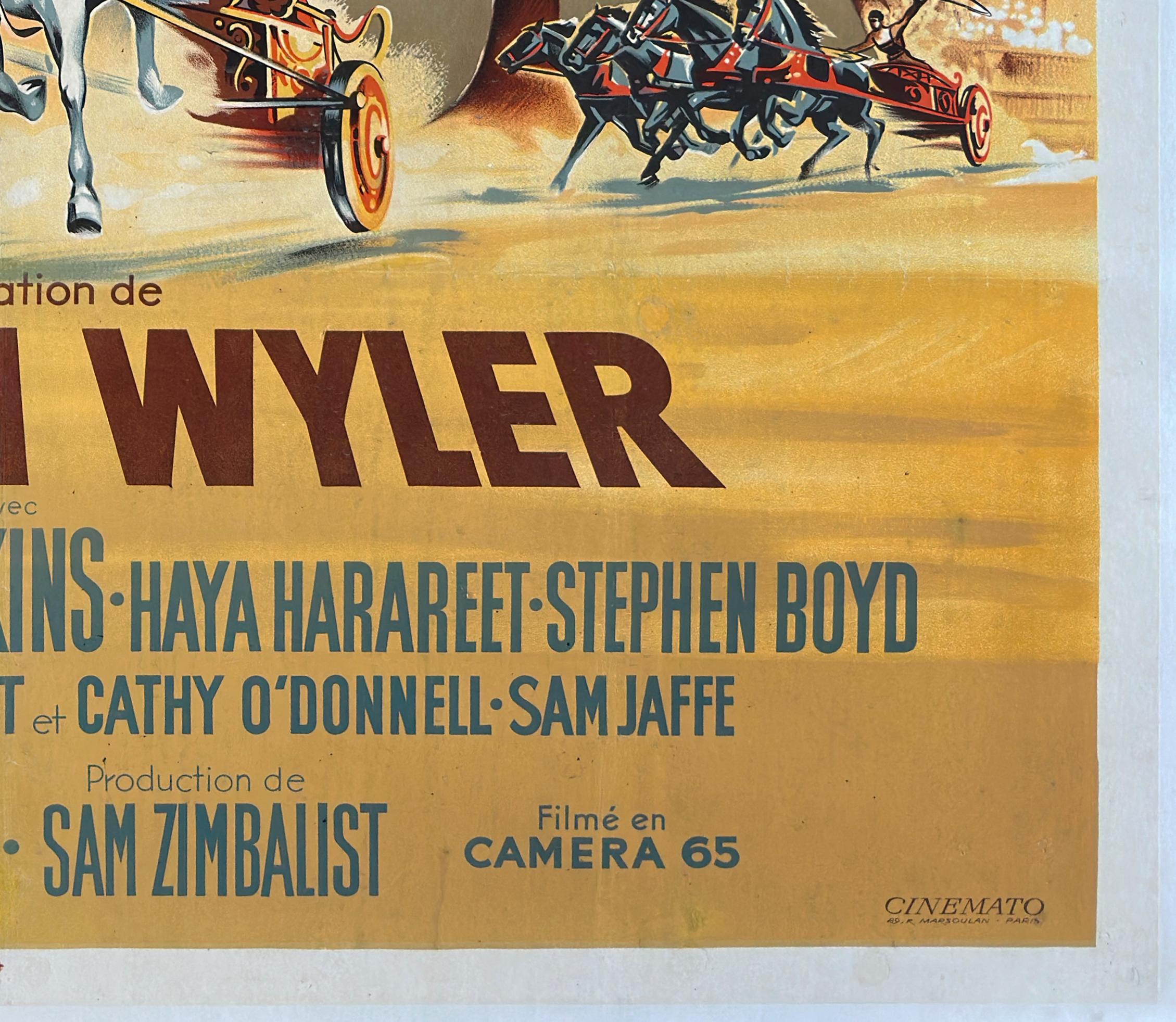 BEN HUR 1960 French Grande Film Movie Poster 9