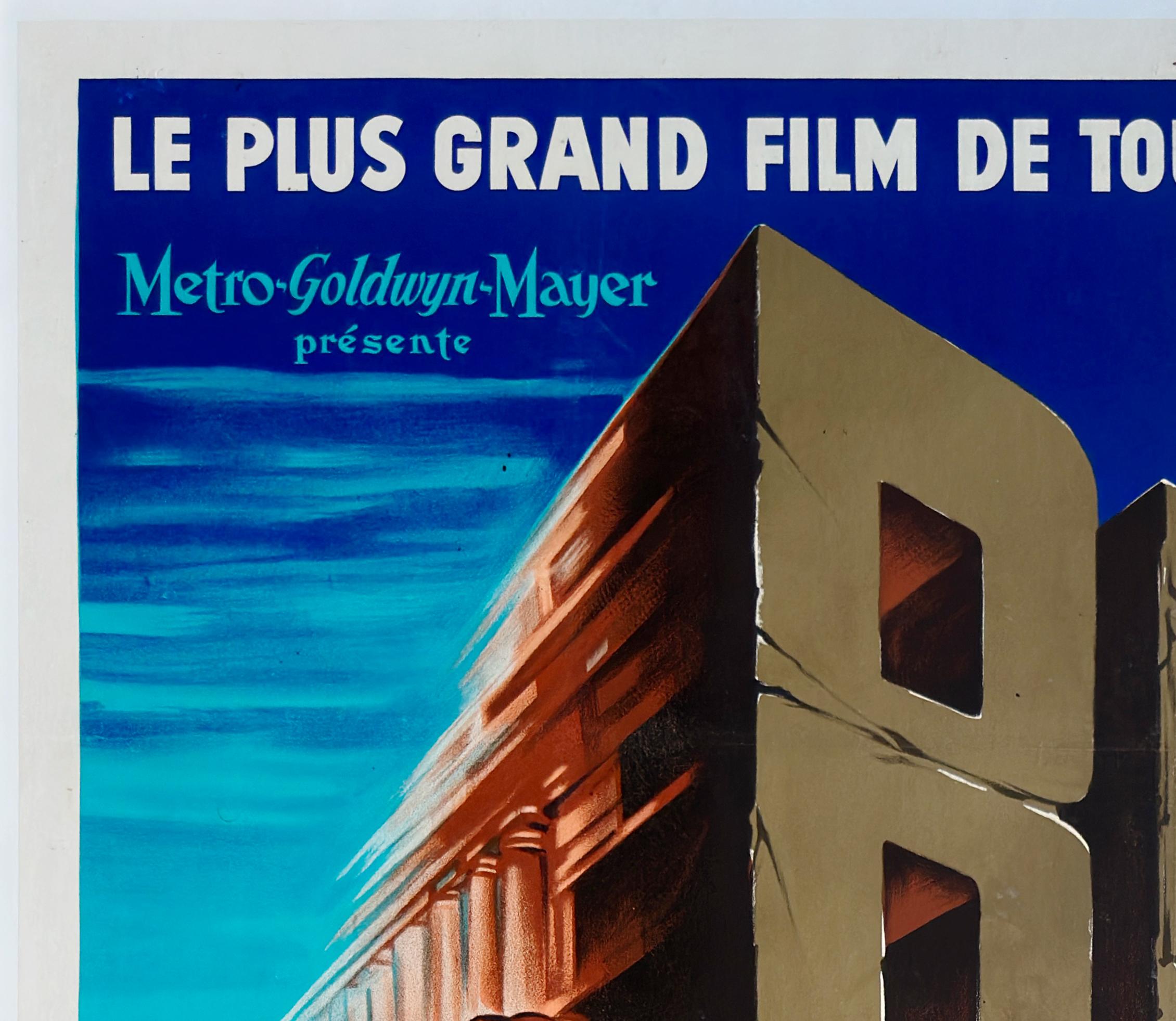 BEN HUR 1960 French Grande Film Movie Poster In Good Condition In Bath, Somerset
