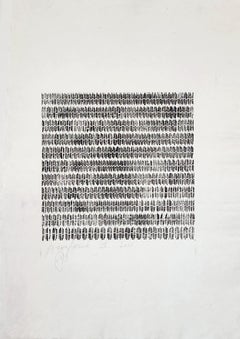Proefdruk IX (minimal, abstrait, Uecker, géométrique)