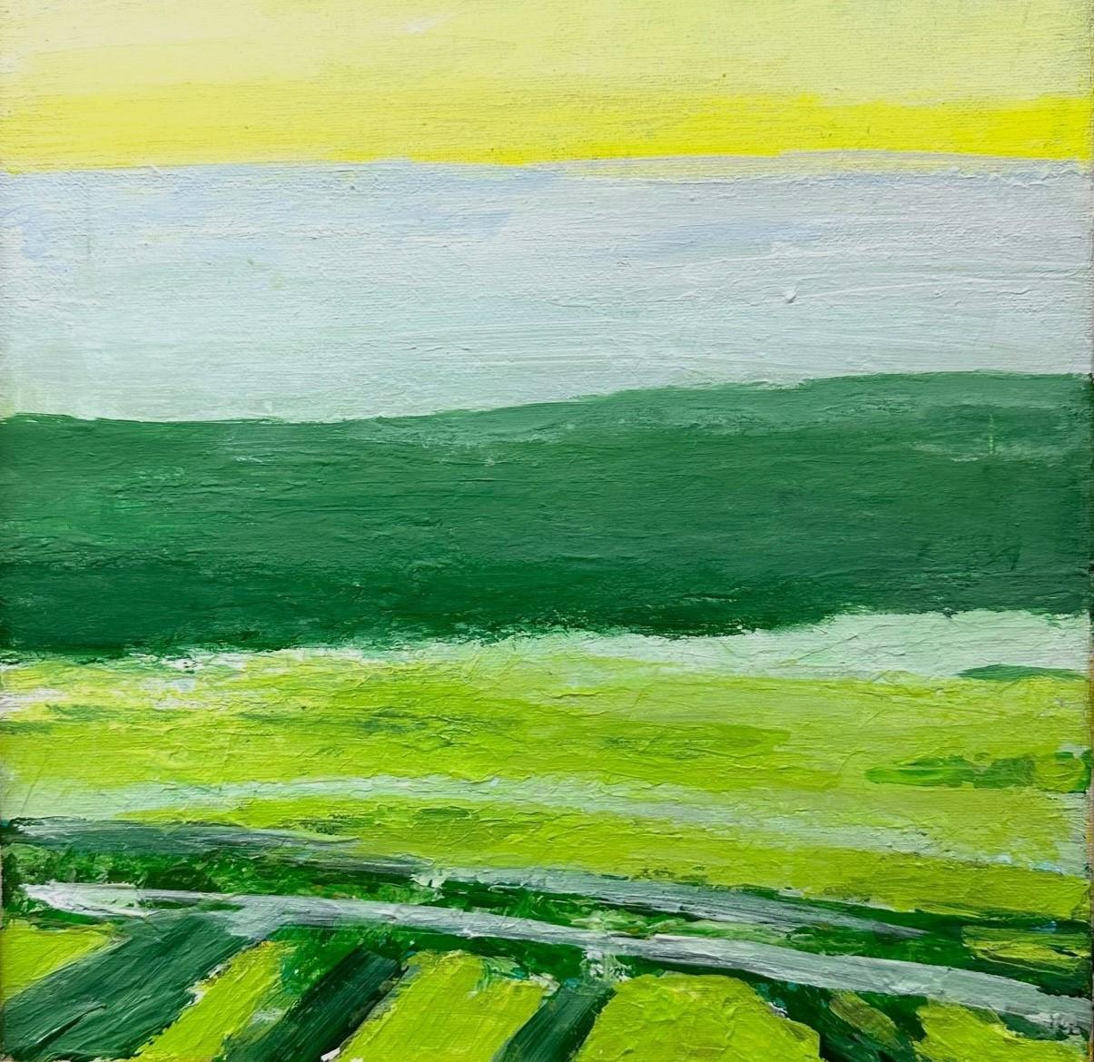 Ben Junta Landscape Painting - Hot Green Tuscan Day