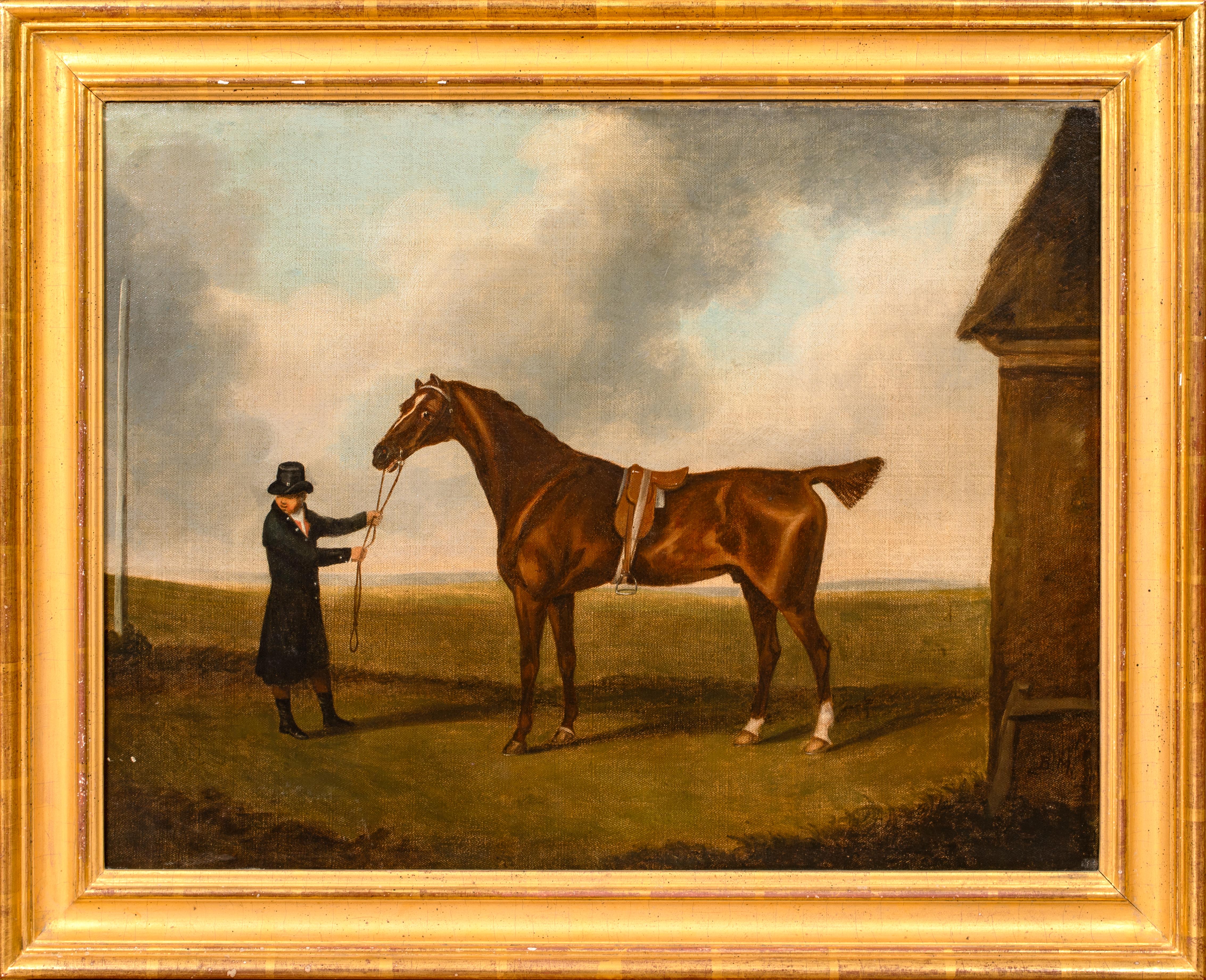 Porträt von „Diomed“ und seinem Besitzer Sir Thomas Charles Bunbury, 6. Baronet, um 1780