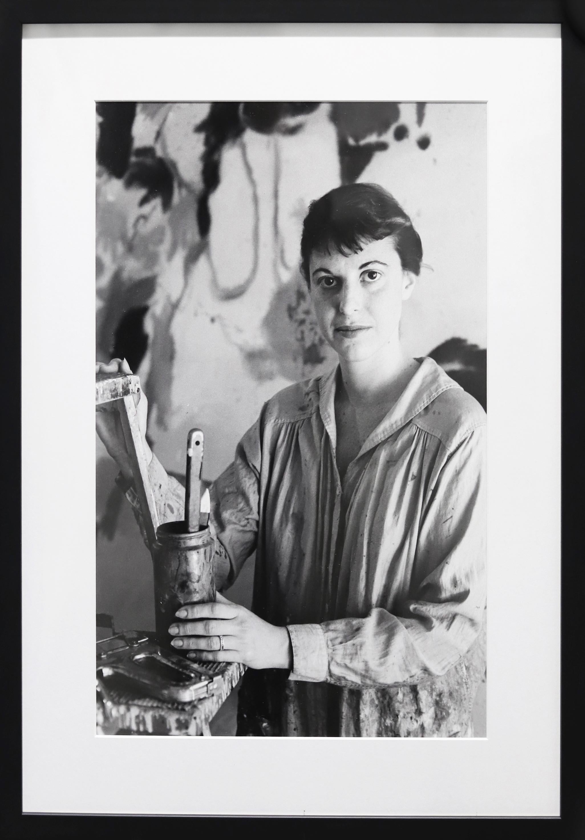Ben Martin Black and White Photograph - Helen Frankenthaler 1960 Limited Edition Archival Pigment Print, Framed