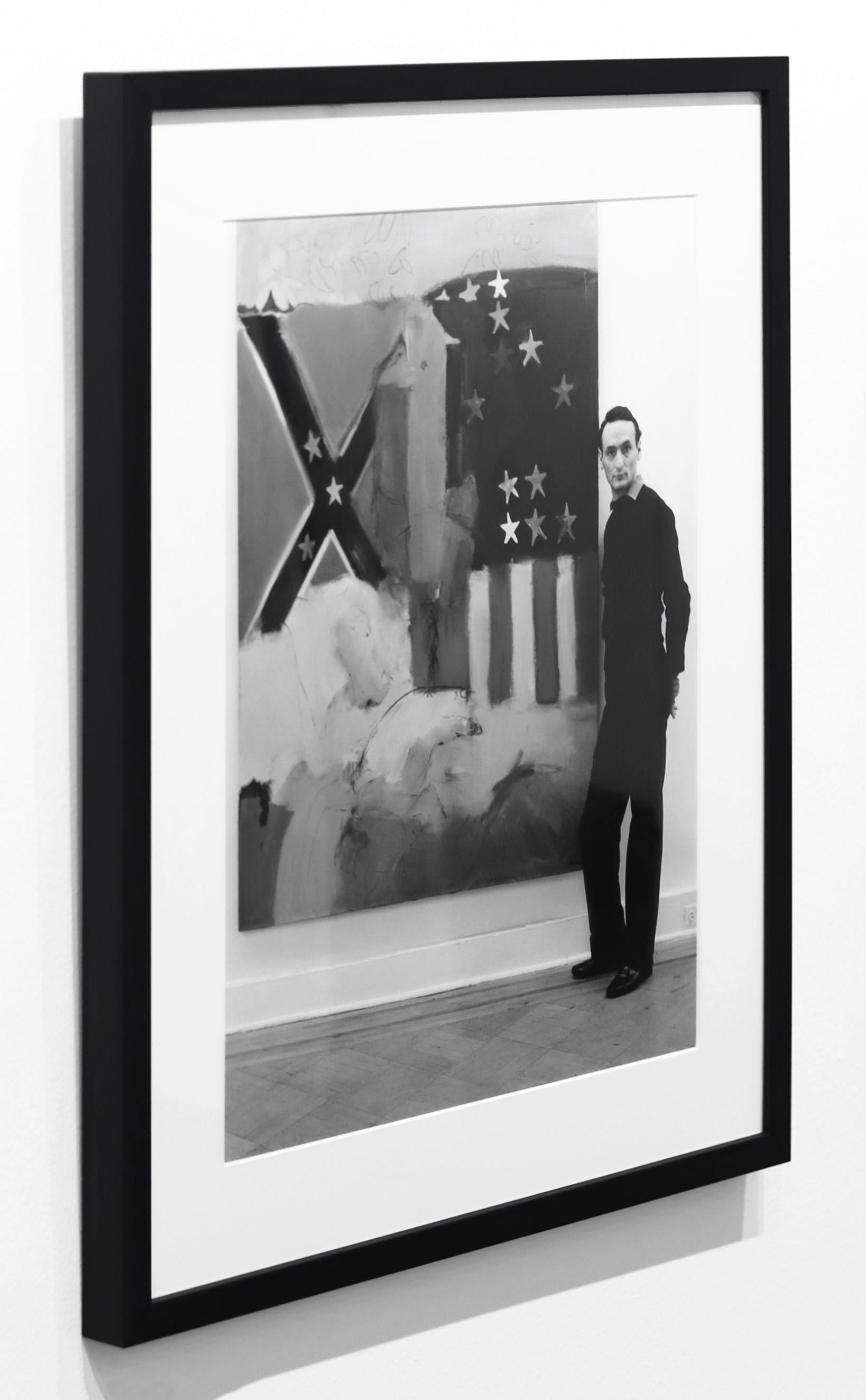 Larry Rivers 1962 Schwarz-Weiß-Nachlassfotografie in limitierter Auflage – Photograph von Ben Martin